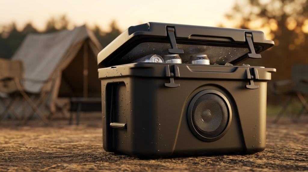 NooMii Kühlbox mit Musik für Camping und Festivals