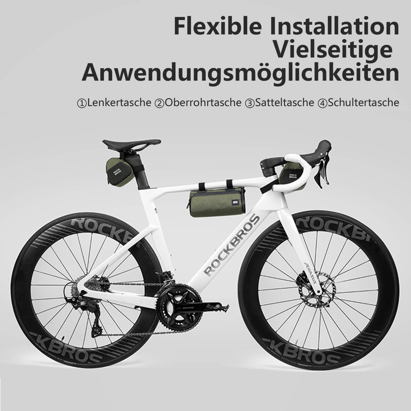 2 - in - 1 Fahrradtasche Set Wasserabweisend - Fahrradtaschen ROCKBROS - EU - NooMii