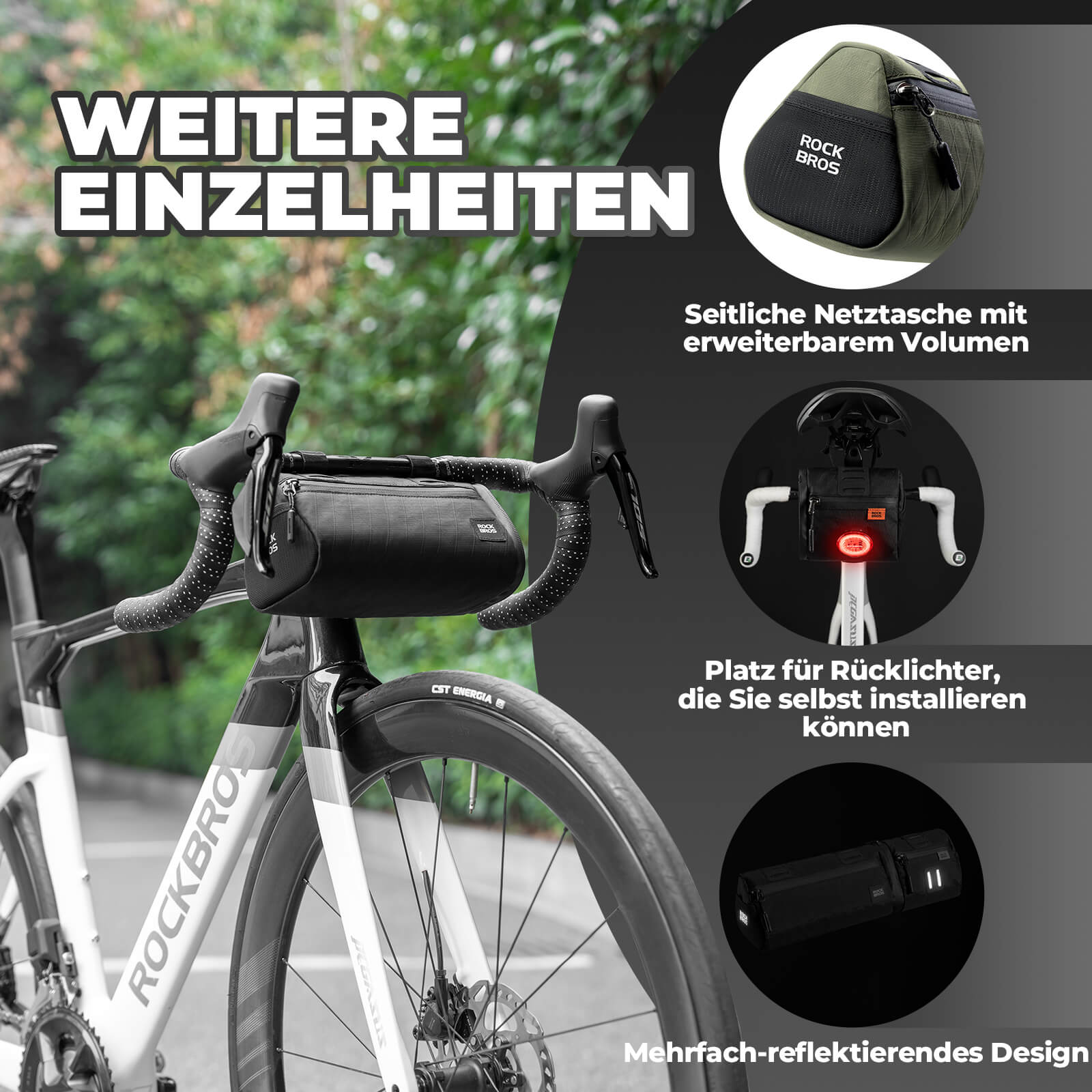 2 - in - 1 Fahrradtasche Set Wasserabweisend - Fahrradtaschen ROCKBROS - EU - NooMii