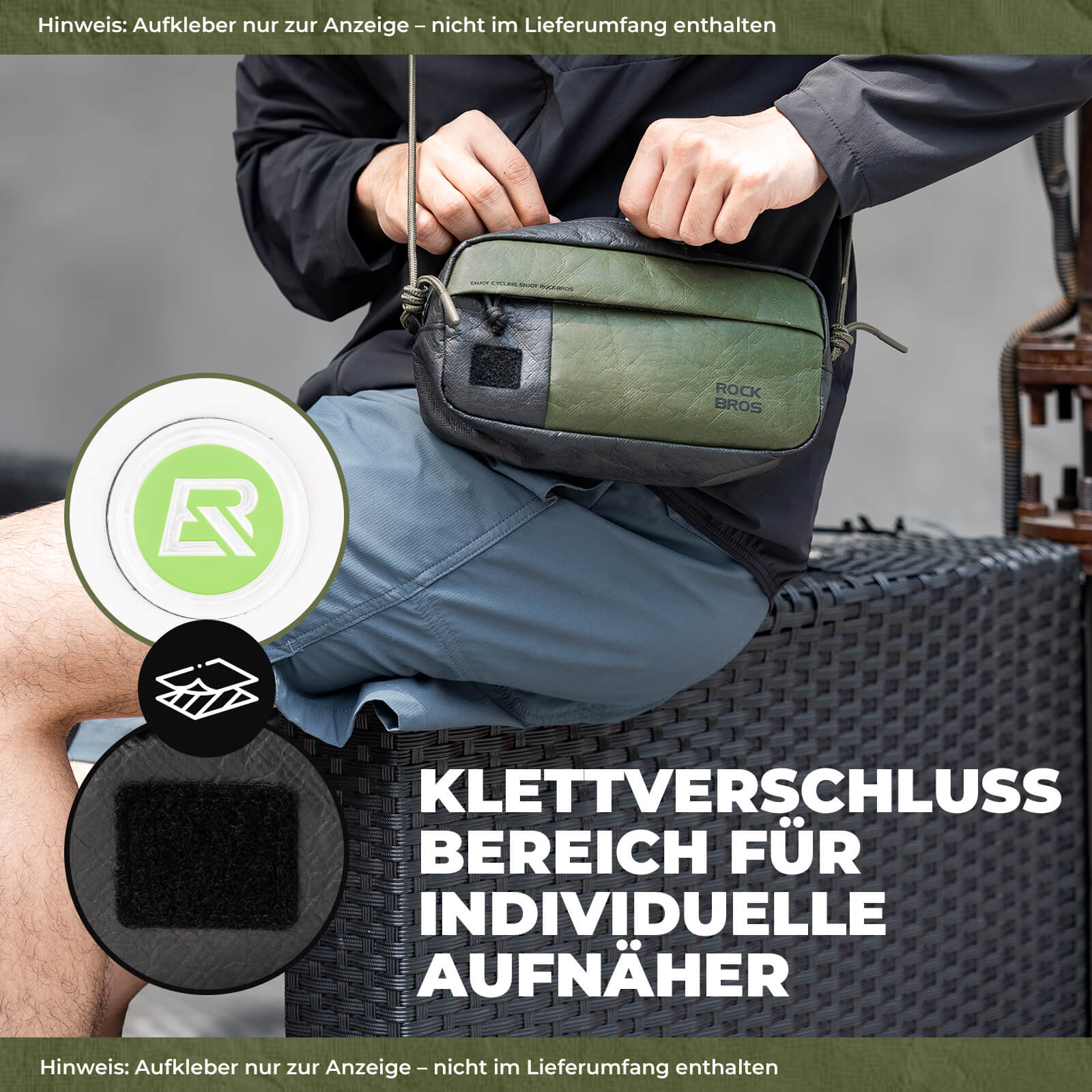 2 - in - 1 Lenkertasche Wasserabweisend mit Schultergurt 1,5L - Fahrradtaschen ROCKBROS - EU - NooMii