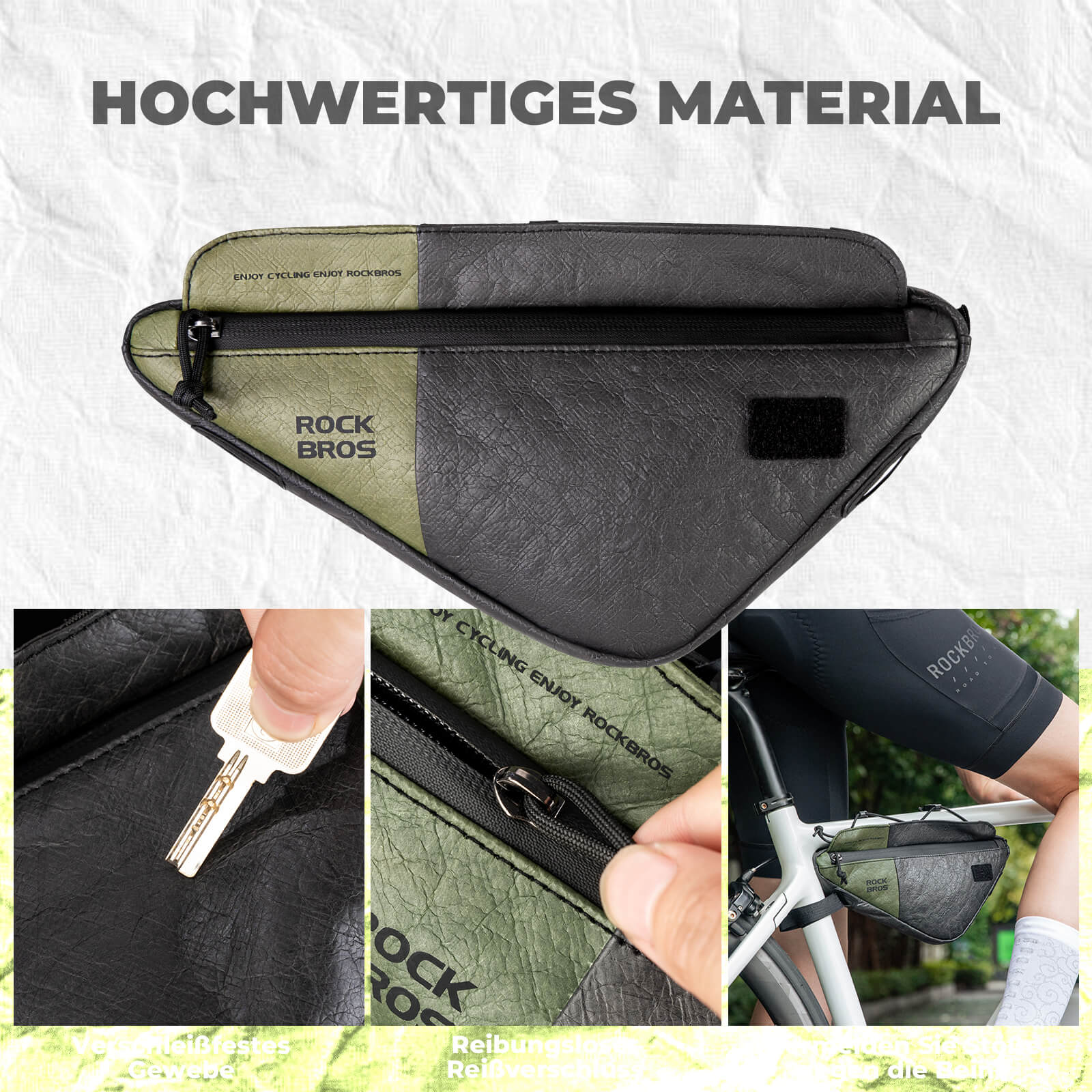 2 - in - 1 Rahmentasche Wasserabweisend mit Schultergurt 0.7L - Fahrradtaschen ROCKBROS - EU - NooMii