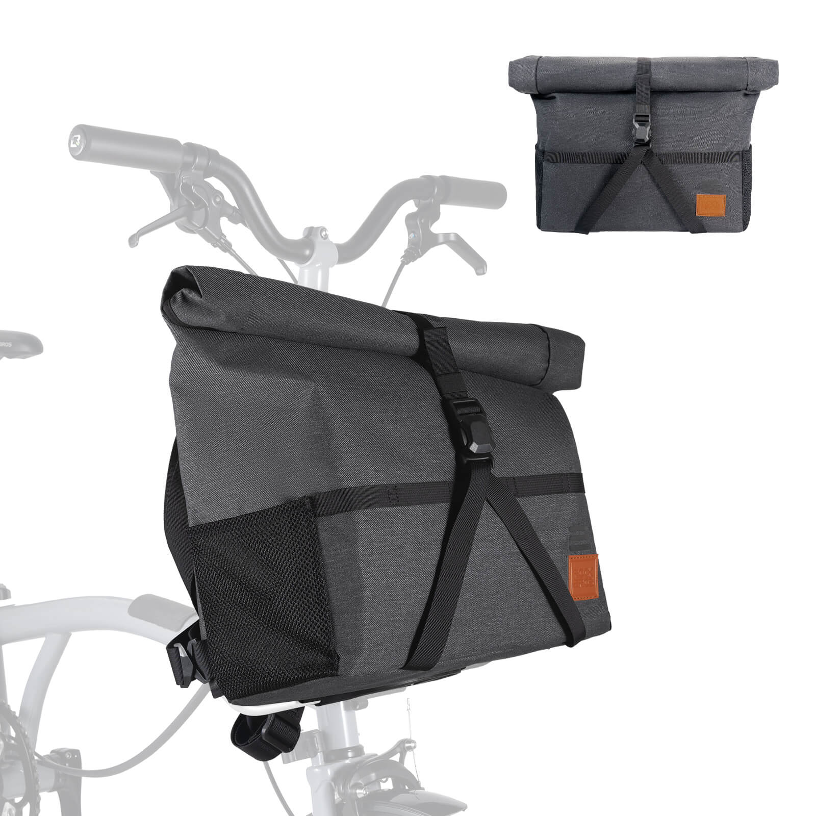 4 - in - 1 Fahrradtasche für Brompton Magnetverschluss 8 - 10L - Fahrradtaschen ROCKBROS - EU - NooMii