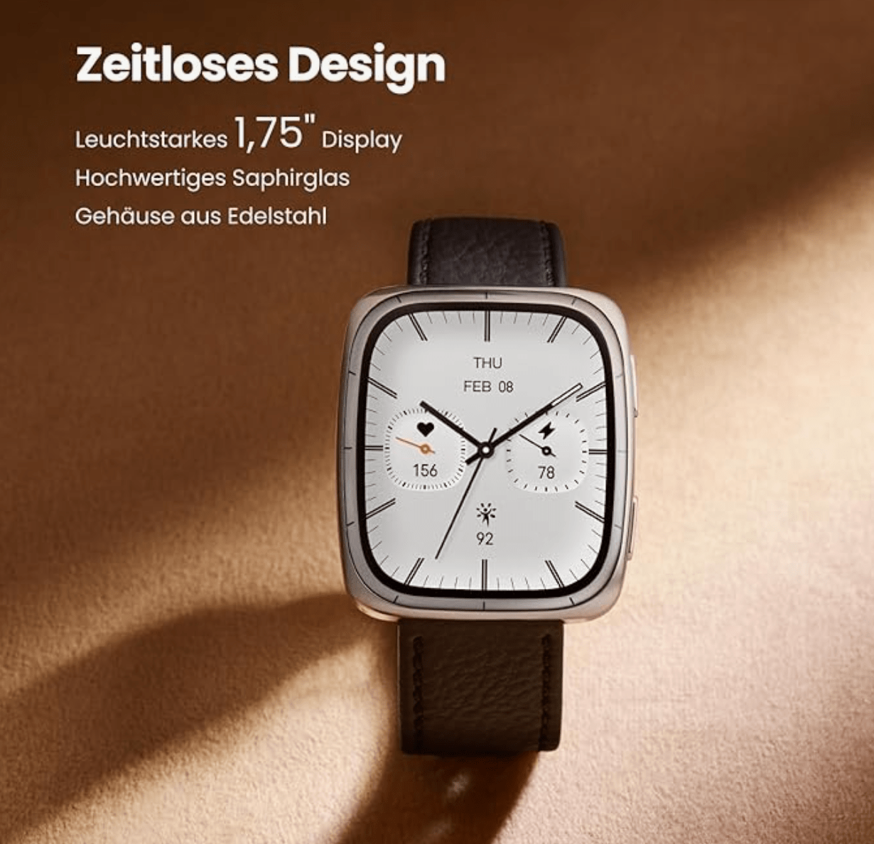 Amazfit Active 2 (Square) - Black - Smartwatch Amazfit - NooMii