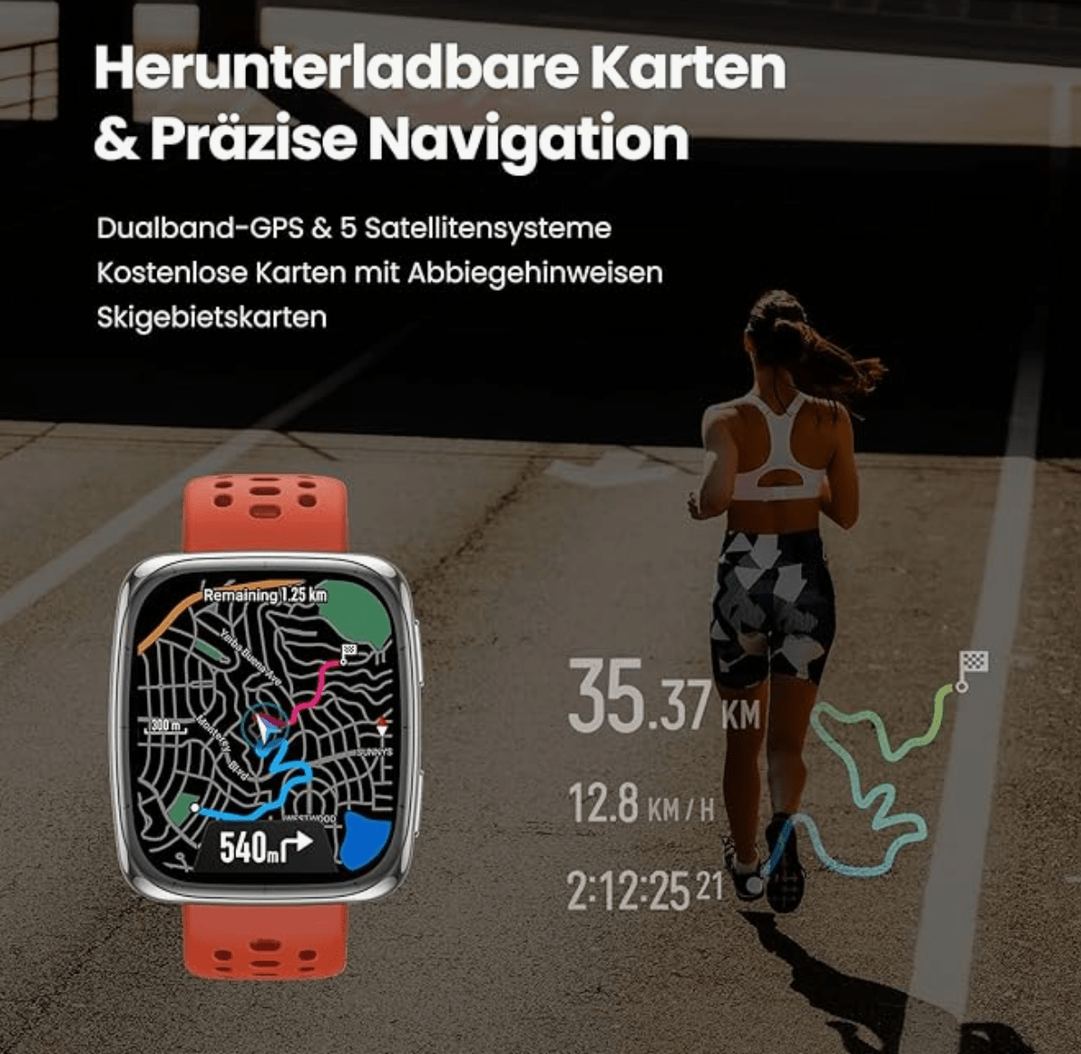 Amazfit Active 2 (Square) - Black - Smartwatch Amazfit - NooMii