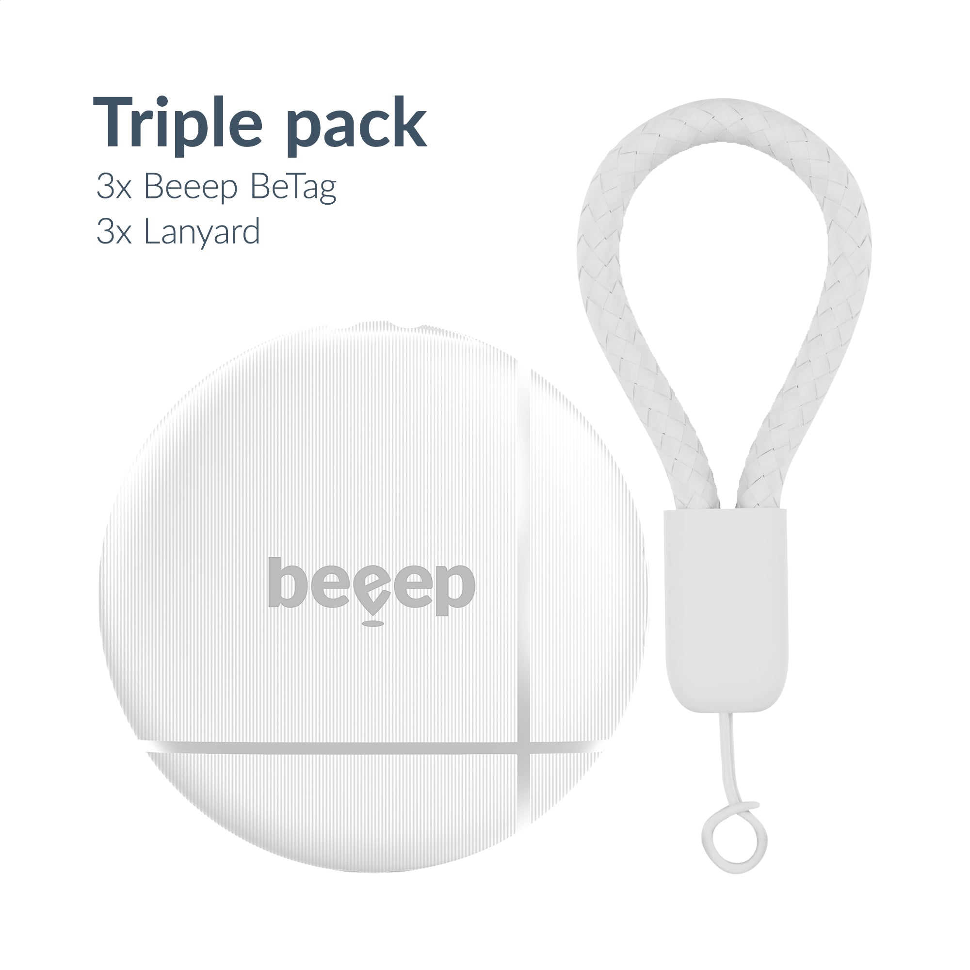 Beeep BeTag – Smart Tracker Apple Find My 3er Pack - NooMii