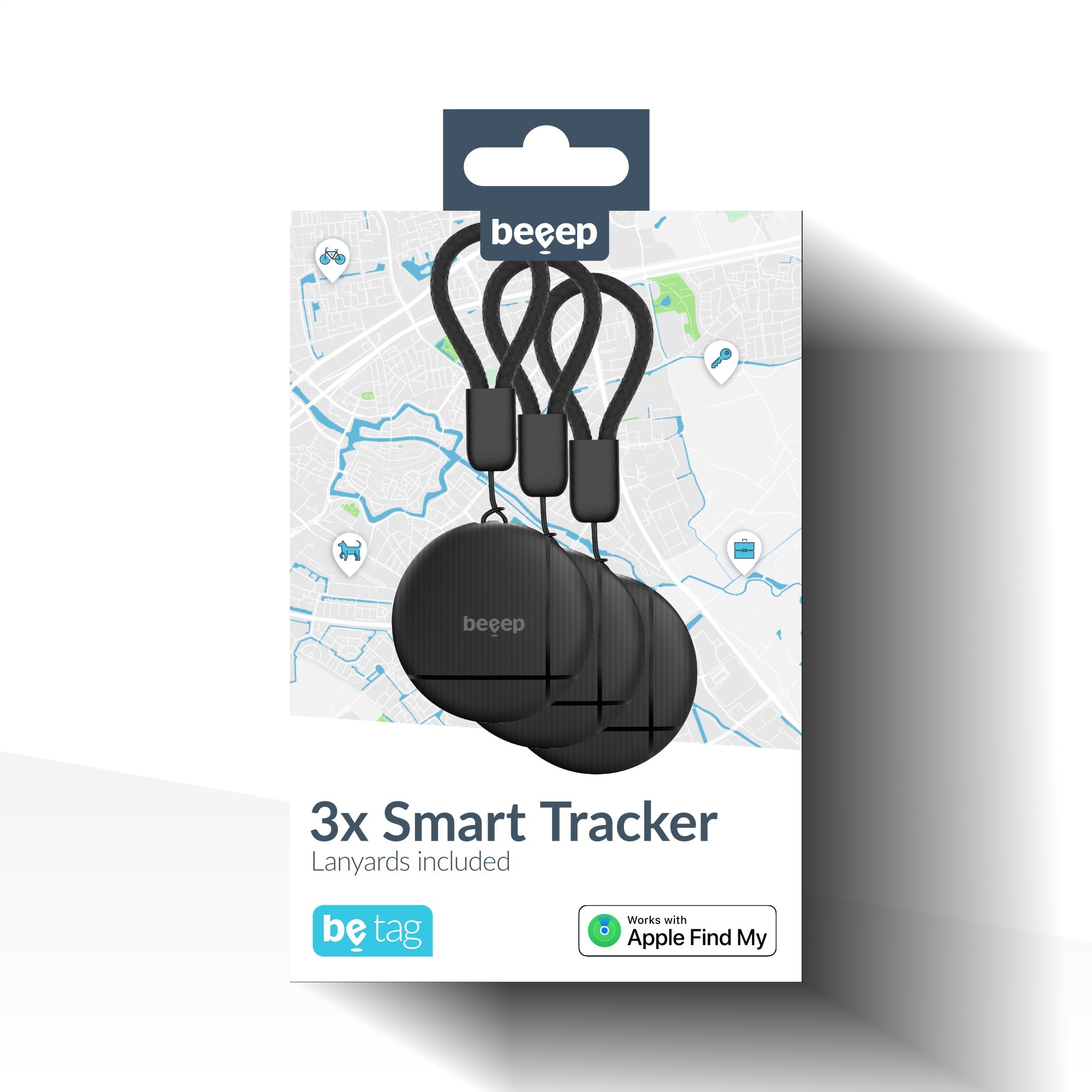 Beeep BeTag – Smart Tracker Apple Find My 3er Pack - NooMii