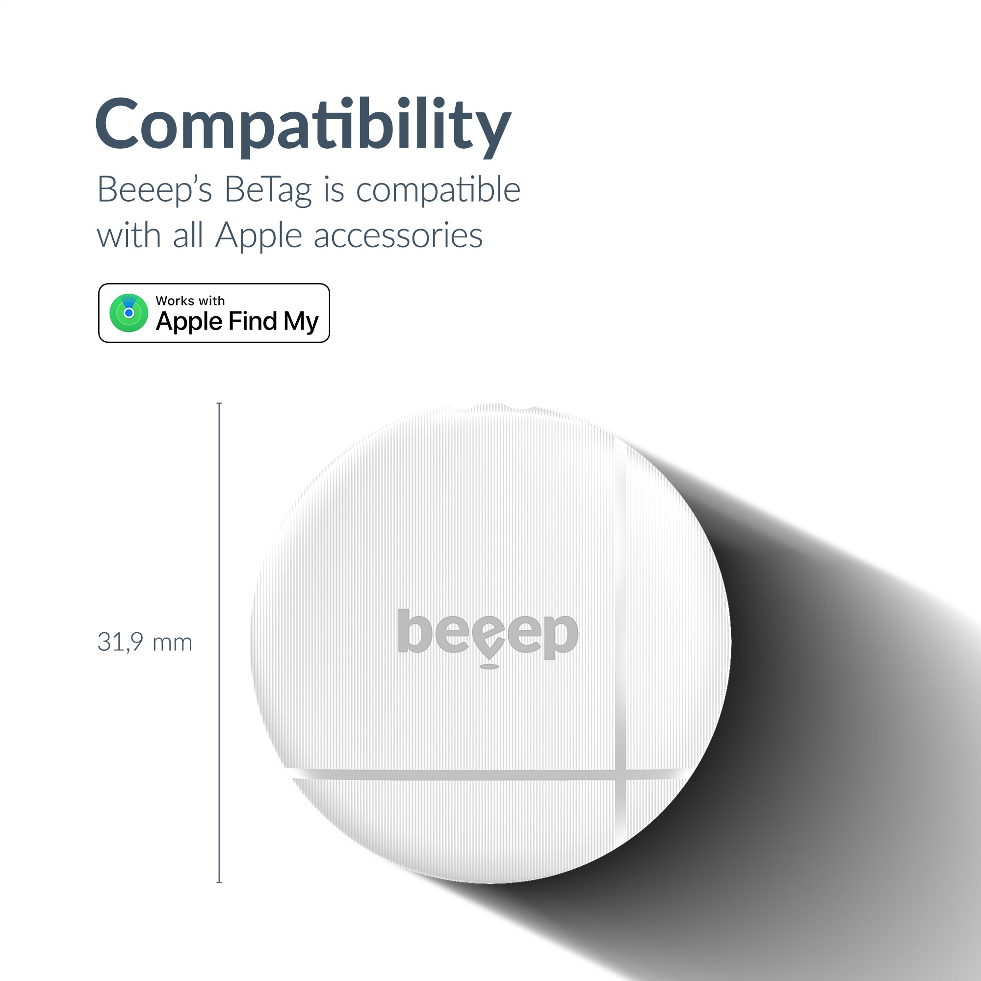 Beeep BeTag – Smart Tracker Apple Find My 3er Pack - NooMii