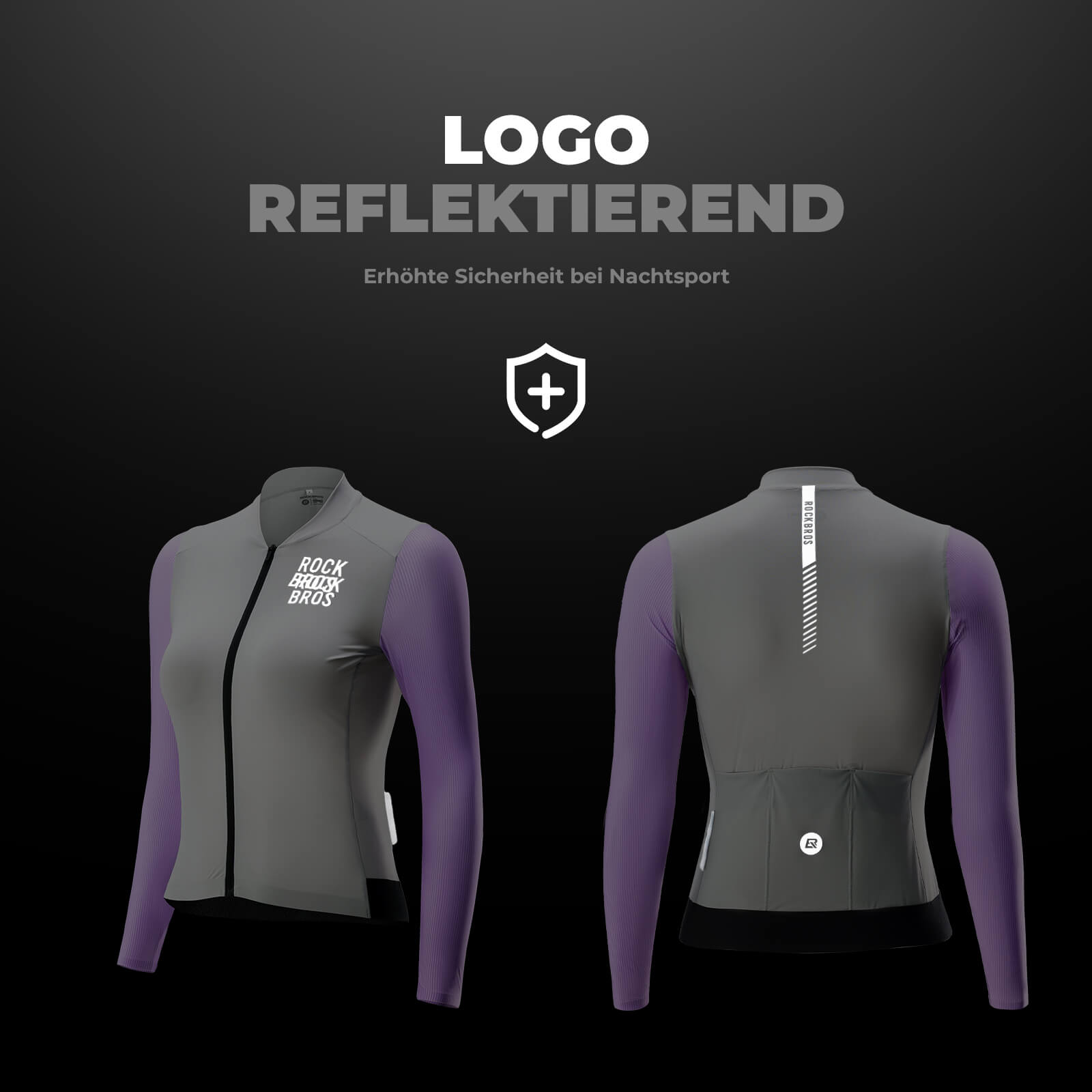 Damen Langarm - Radtrikot Fahrrad Jersey für MTB & Rennrad - Fahrradtrikot ROCKBROS - EU - NooMii
