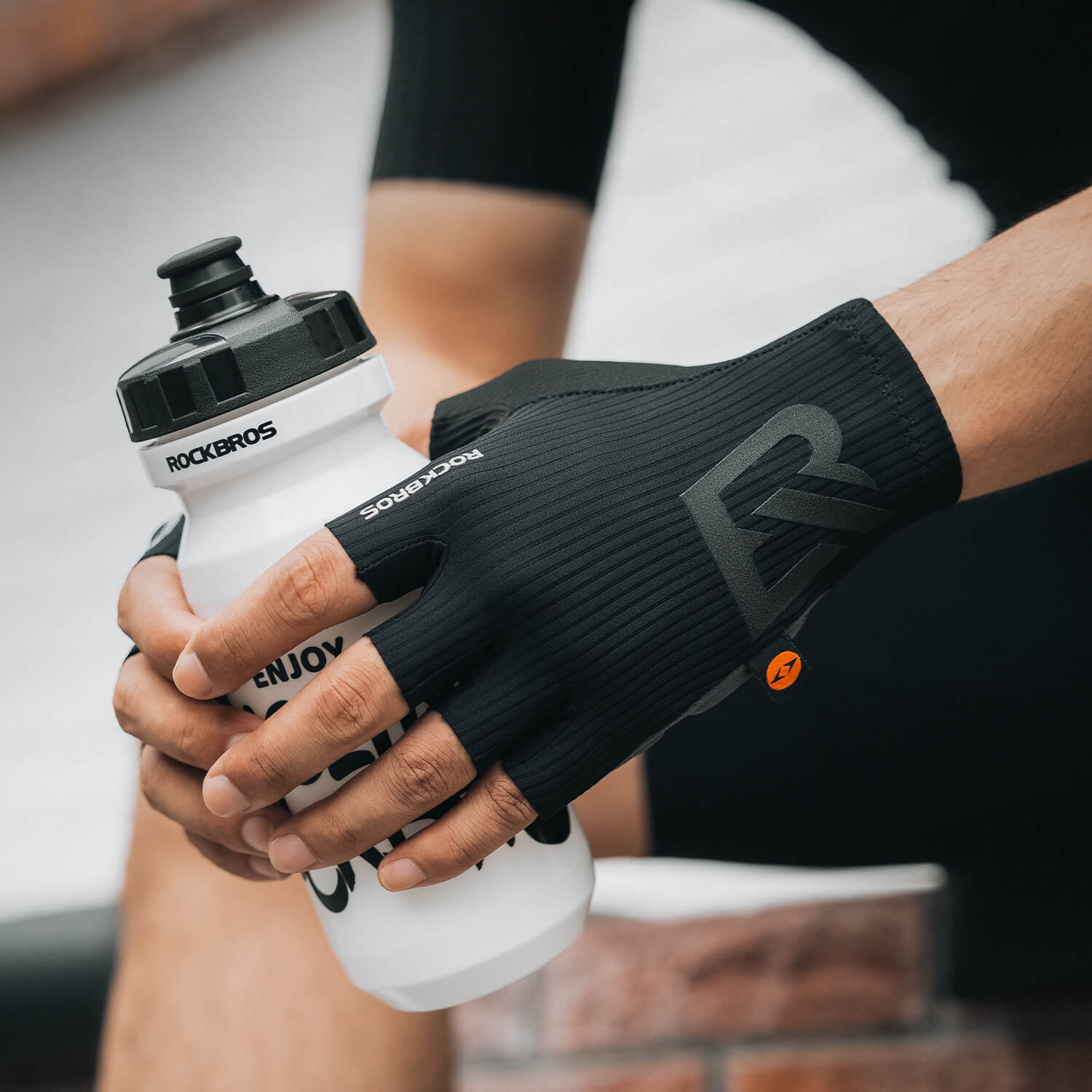 Elastic Interface® Halbfinger Fahrradhandschuhe - Fahrradhandschuhe ROCKBROS - EU - NooMii