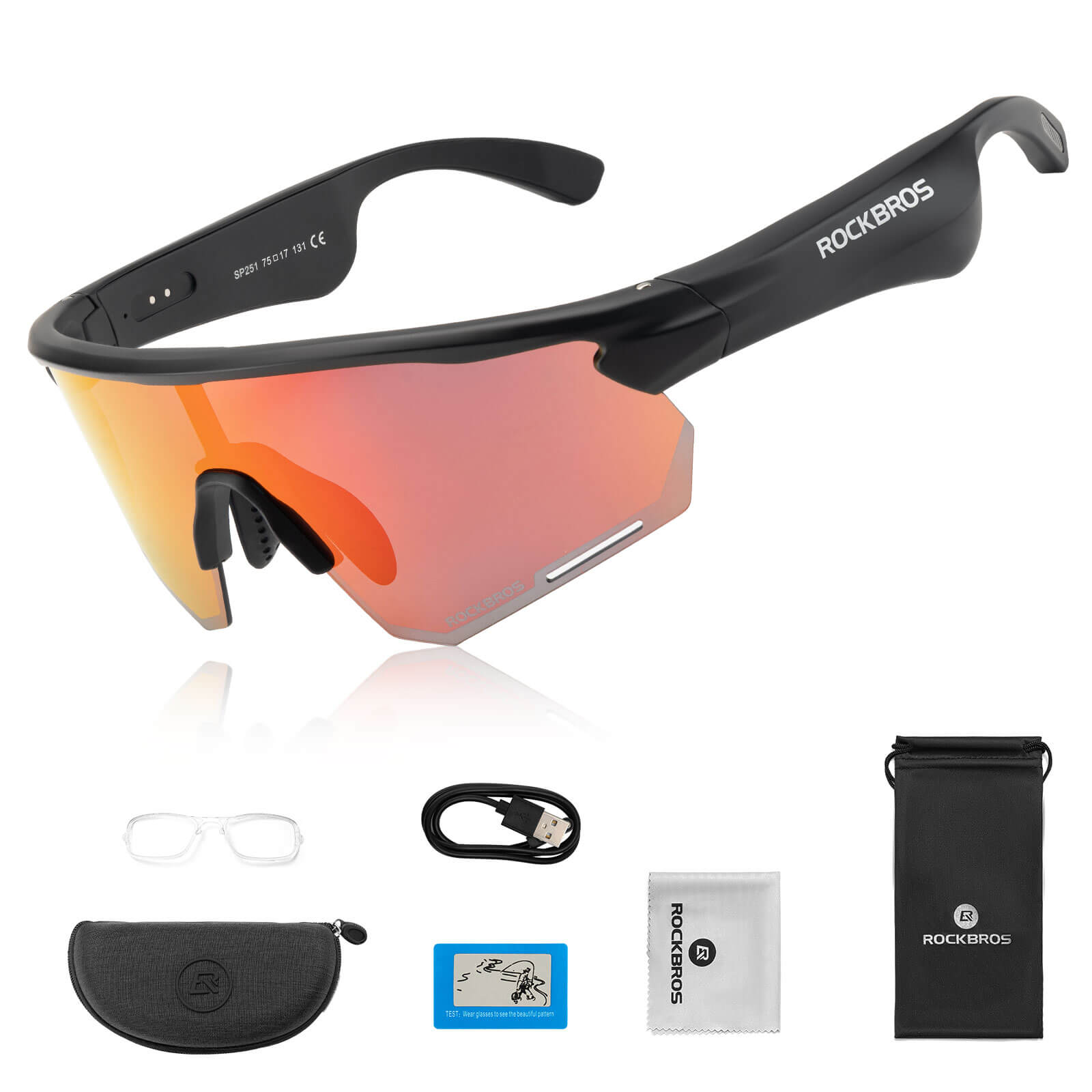 Elektronische Brille Intelligente Fahrradbrille Selbsttönend/Polarisiert - Fahrradbrille ROCKBROS - EU - NooMii