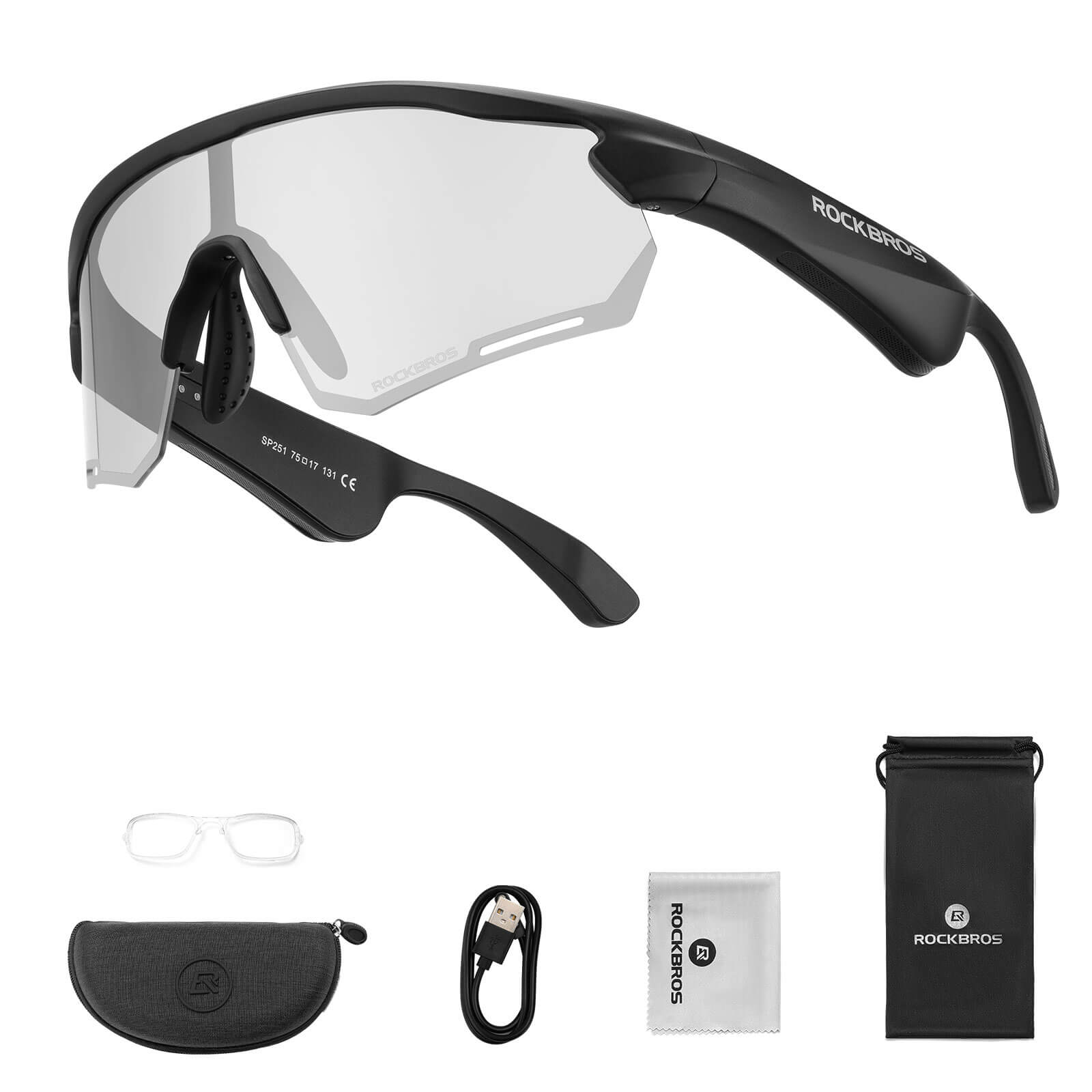 Elektronische Brille Intelligente Fahrradbrille Selbsttönend/Polarisiert - Fahrradbrille ROCKBROS - EU - NooMii