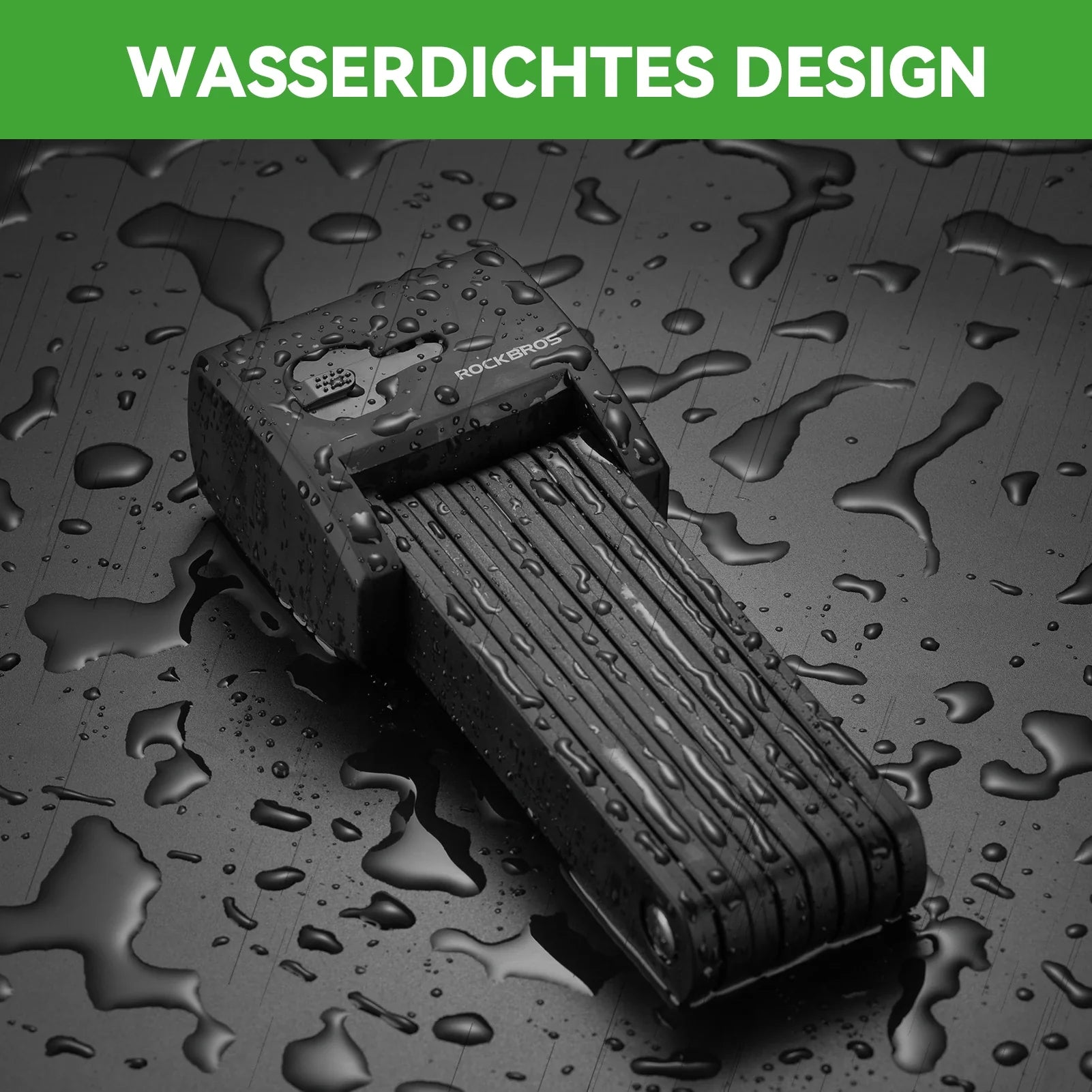 Fahrrad Fingerabdruck Faltschloss USB - Aufladung - Fahrradschloss ROCKBROS - EU - NooMii