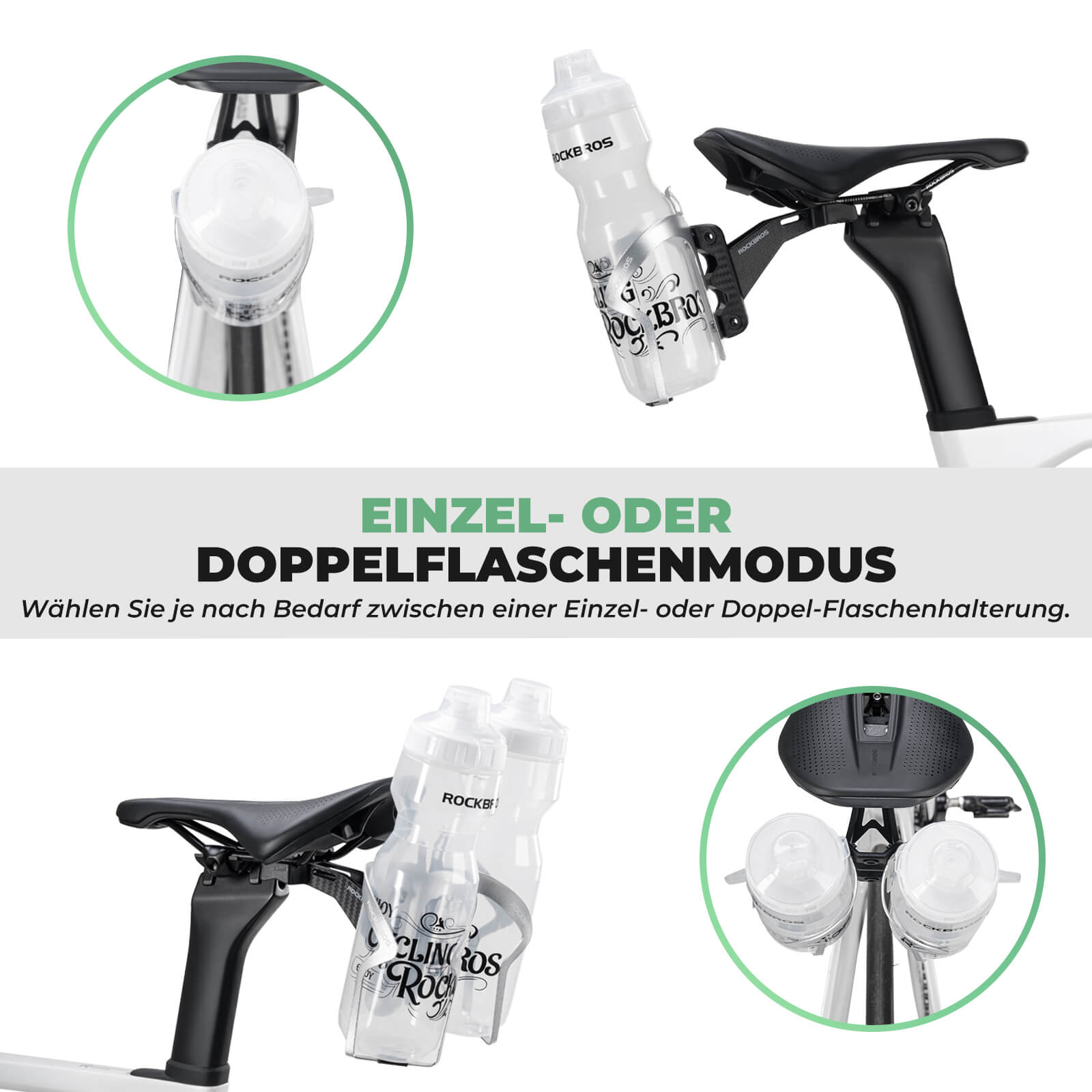 Fahrrad Flaschenhalter Nahtlos Einstellbar Halterung - Fahrrad Flaschenhalter ROCKBROS - EU - NooMii