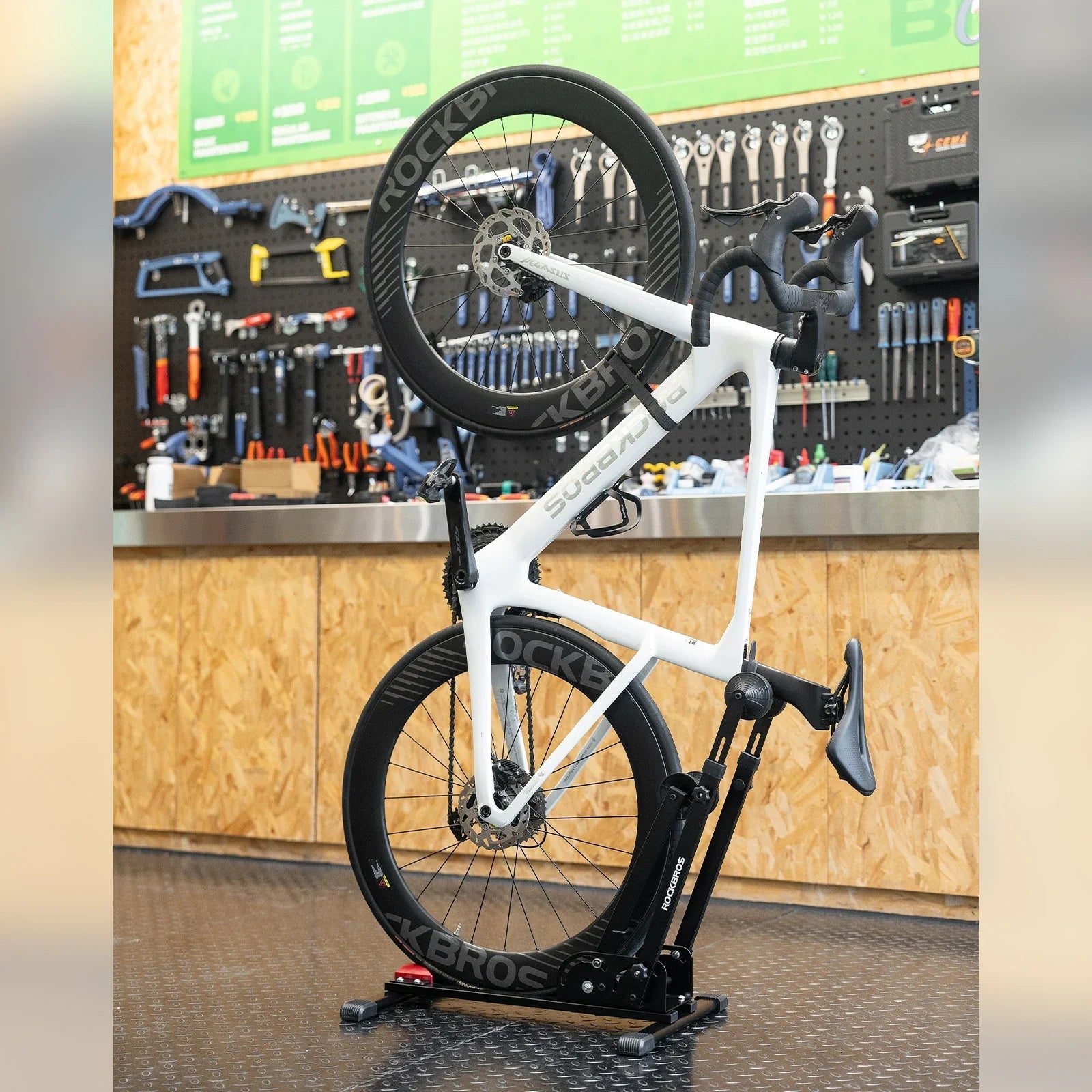 Fahrrad - Klappständer mit Doppelstreben aus Karbonstahl - Fahrradständer ROCKBROS - EU - NooMii