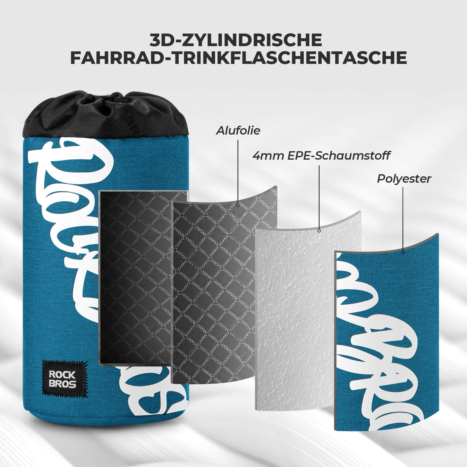 Fahrrad Lenkertasche Mini 1L für Trinkflaschen Ø9 cm - Fahrradtaschen ROCKBROS - EU - NooMii