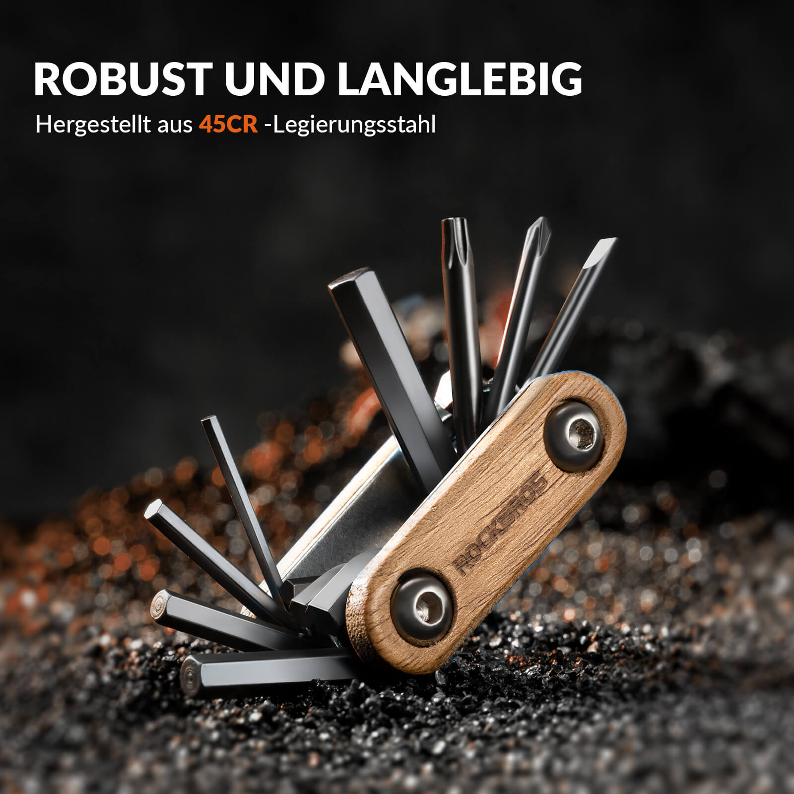 Fahrrad Multifunktionswerkzeug 8 in 1 Reparaturset - Werkzeuge ROCKBROS - EU - NooMii