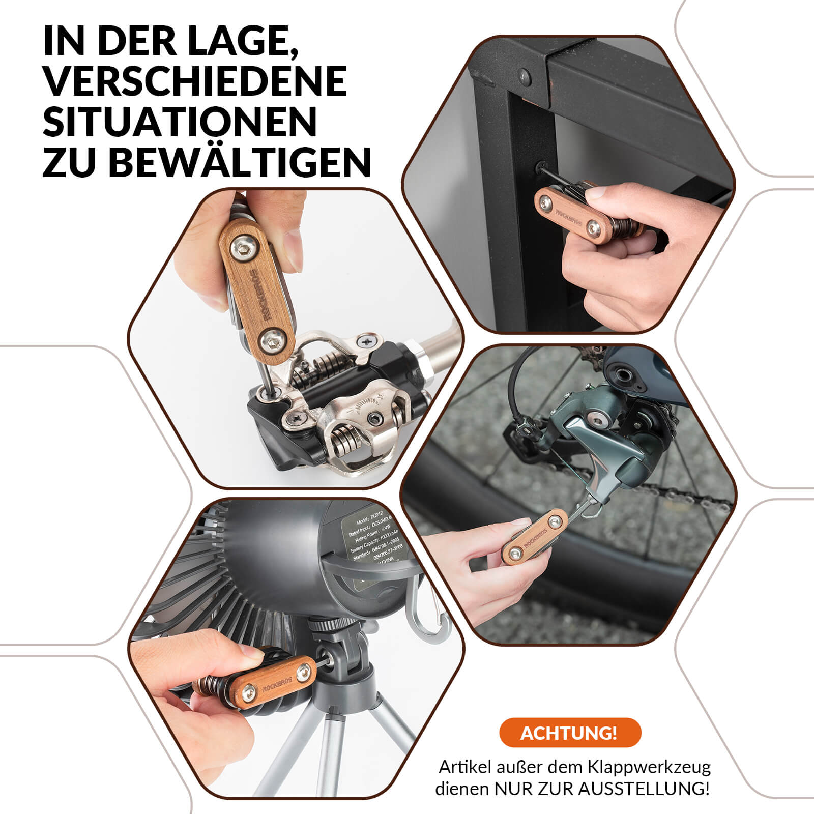 Fahrrad Multifunktionswerkzeug 8 in 1 Reparaturset - Werkzeuge ROCKBROS - EU - NooMii