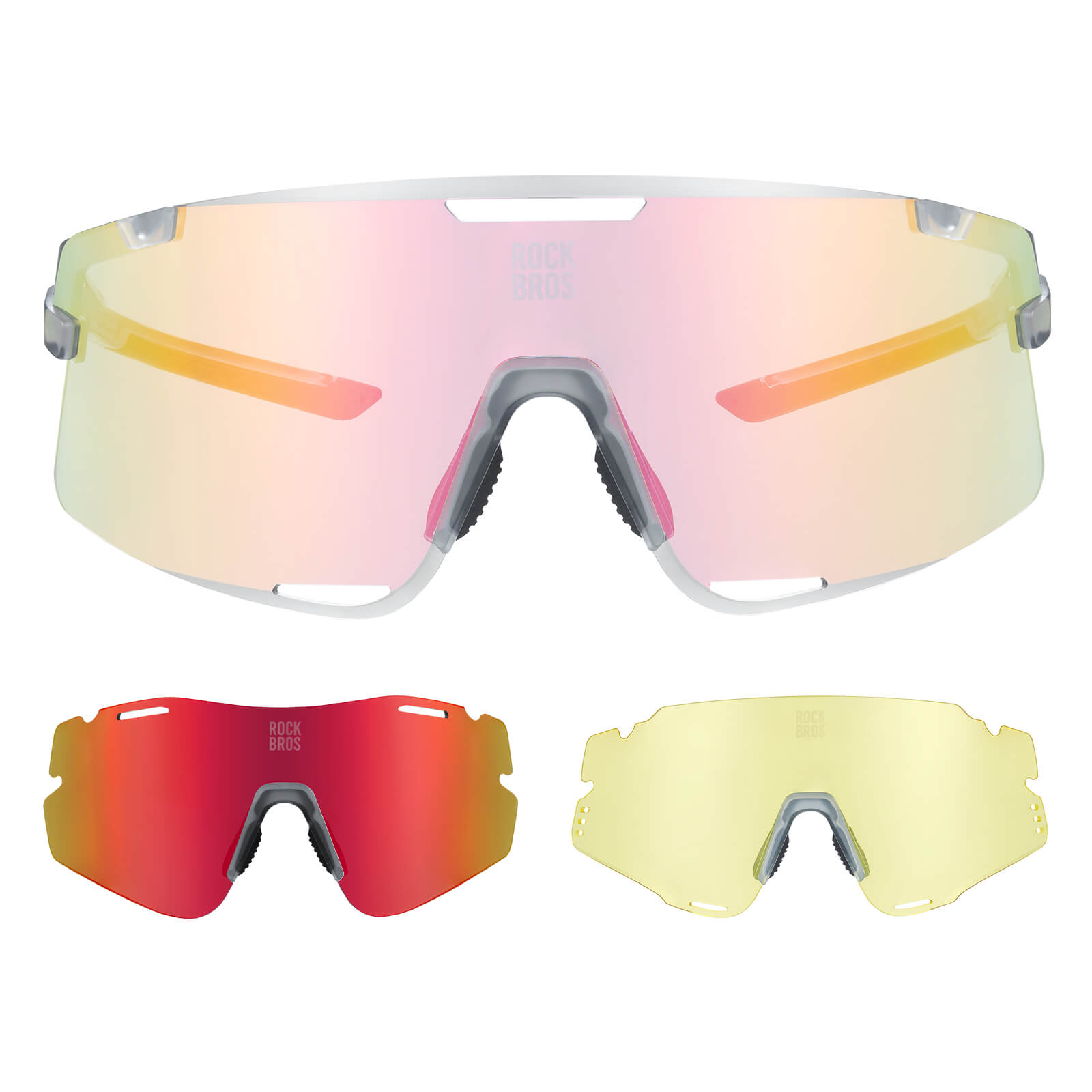 Fahrradbrille Drei - Gläser Konfigurationssystem - BOUNDLESS Serie - Fahrradbrille ROCKBROS - EU - NooMii