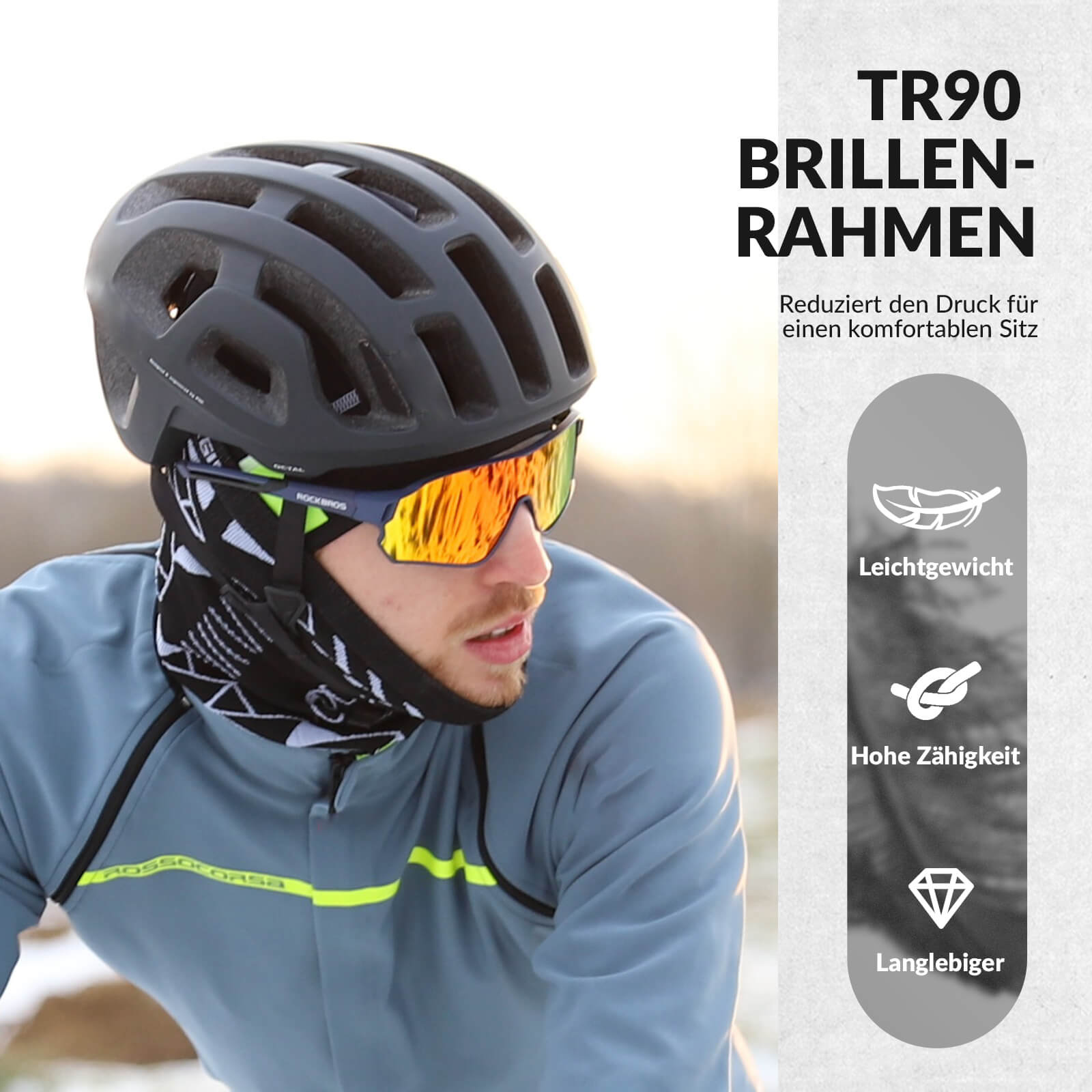 Fahrradbrille Polarisiert UV400 Schutz Ultraleicht - Fahrradbrille ROCKBROS - EU - NooMii