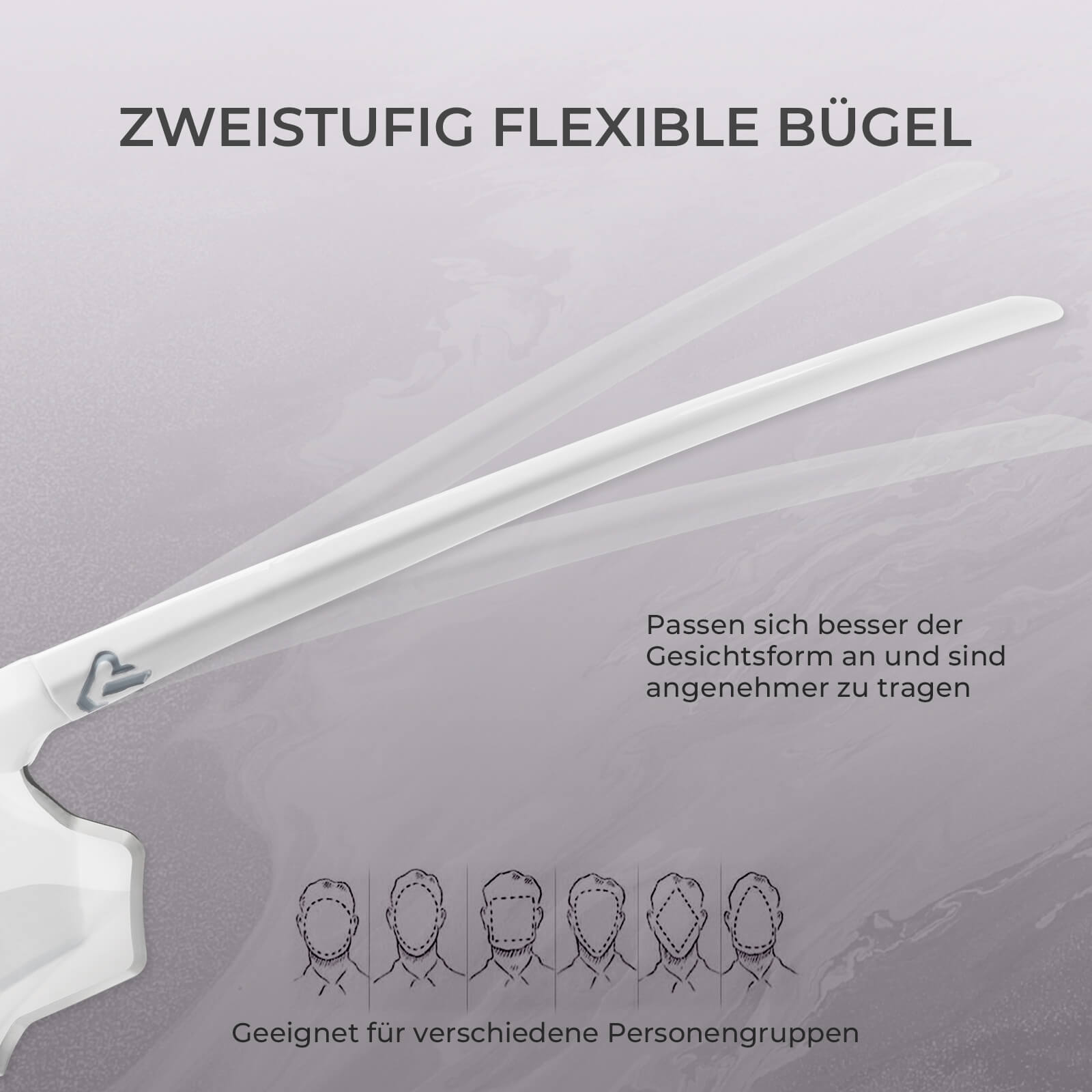 Fahrradbrille Selbsttönend UV400 - Schutz Ohne Rahmen - SWIFT - Fahrradbrille ROCKBROS - EU - NooMii