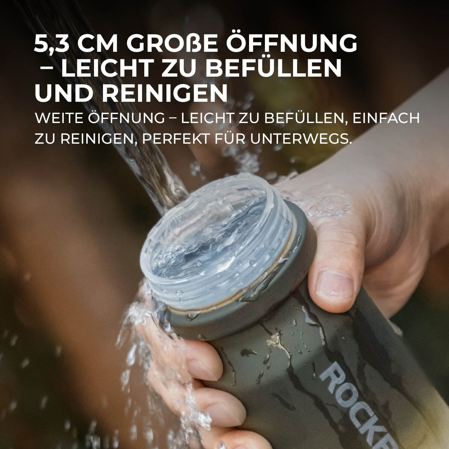 Fahrradflasche mit auslaufsicherem Pull - Top - Verschluss 600/750ml - Fahrradflasche ROCKBROS - EU - NooMii