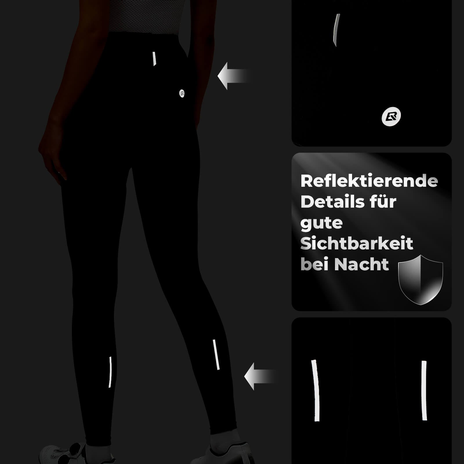 Fahrradhose Lange Radlerhose Gepolstert Atmungsaktiv Damen - Fahrradhose ROCKBROS - EU - NooMii