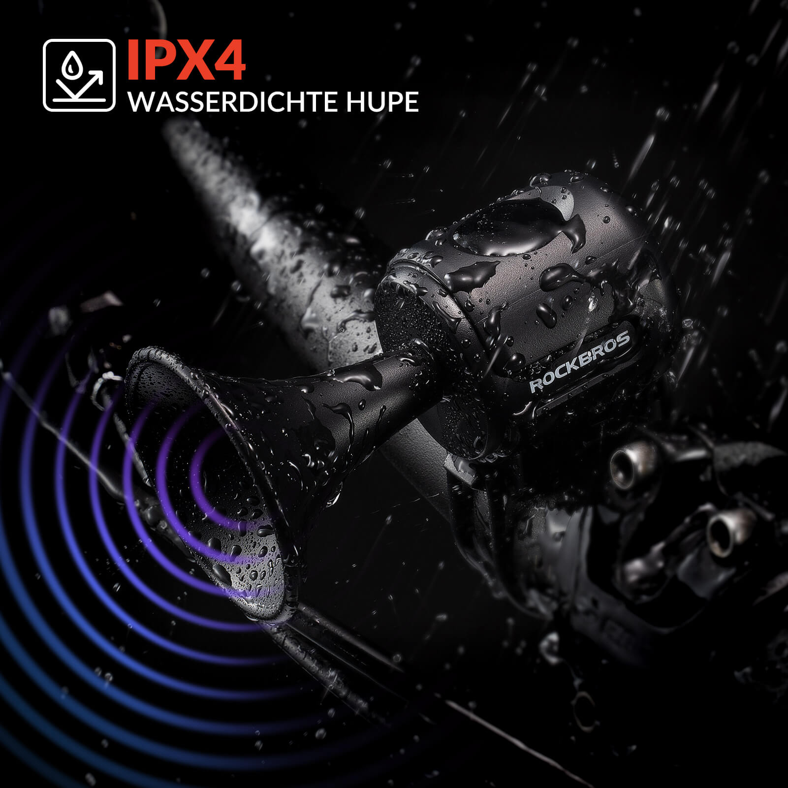 Fahrradklingel Elektrisch 120dB Ton IPX4 Wasserschutz Kinder/Erwachsene - Fahrradklingel ROCKBROS - EU - NooMii