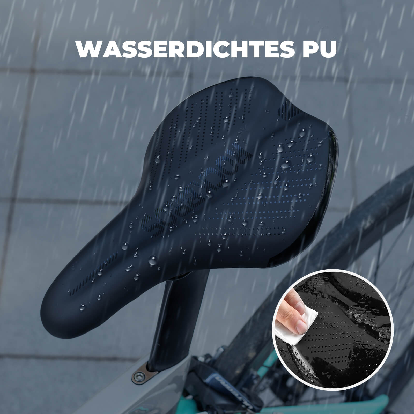 Fahrradsattel Komfortabel Gel mit überzug & Schraubenschlüssel - Fahrradsattel ROCKBROS - EU - NooMii