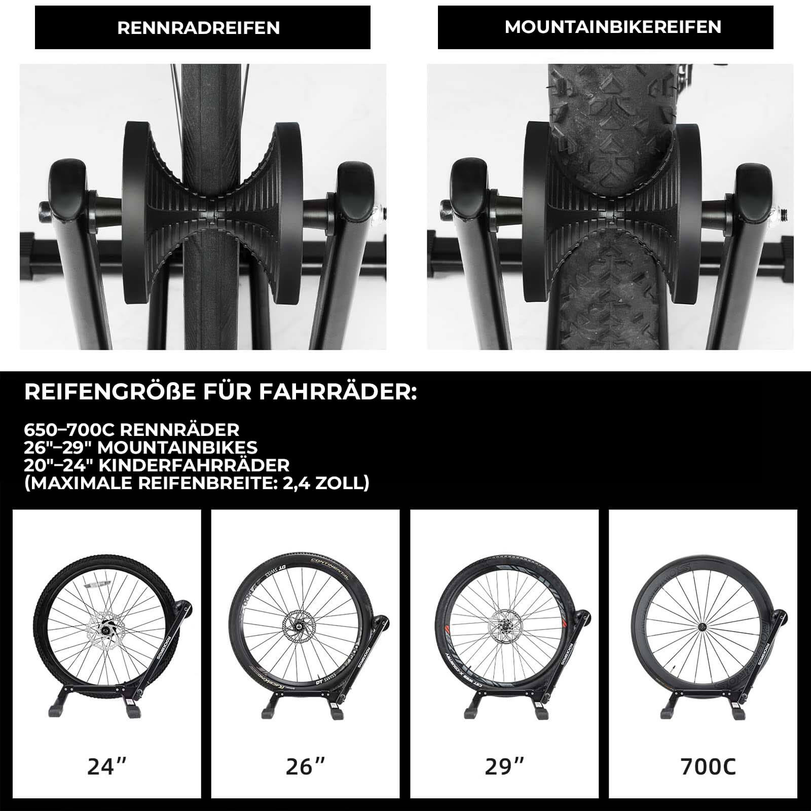 Fahrradständer Fahrrad Faltbar aus Kohlenstoffstahl für 24 - 27,5” - Fahrradständer ROCKBROS - EU - NooMii
