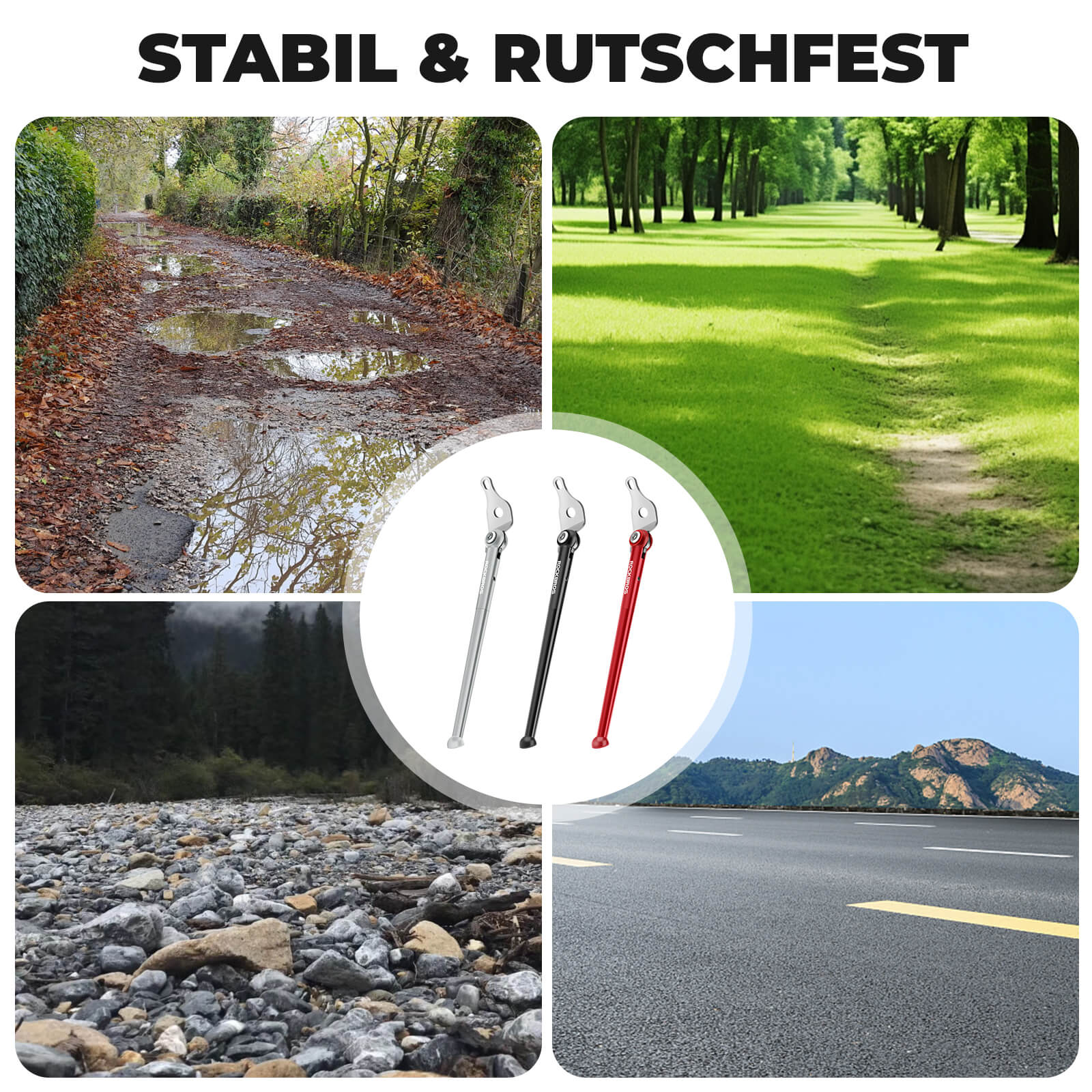 Fahrradständer für Falträder Seitenständer für Brompton 16 Zoll - Fahrradständer ROCKBROS - EU - NooMii