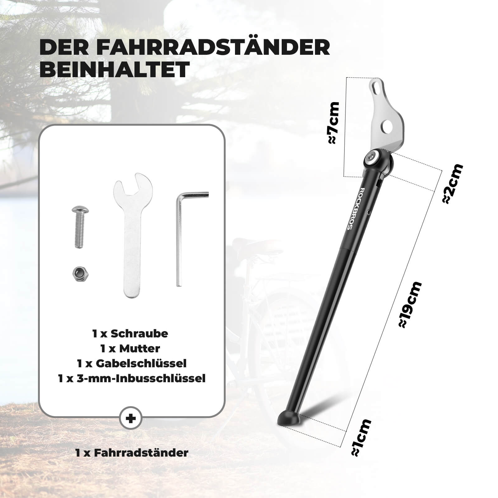 Fahrradständer für Falträder Seitenständer für Brompton 16 Zoll - Fahrradständer ROCKBROS - EU - NooMii