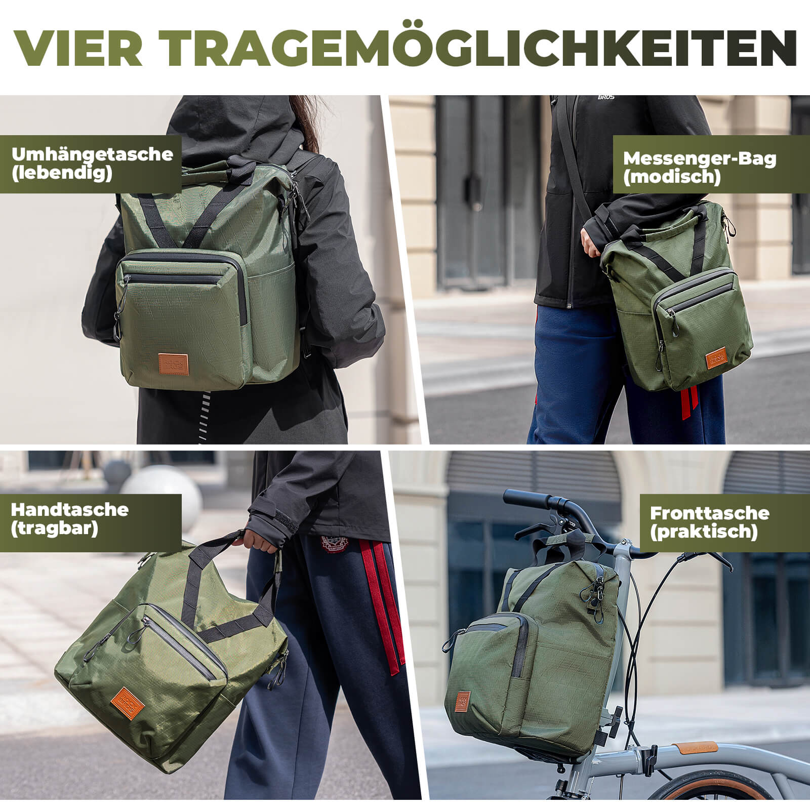 Fahrradtasche Lenkertasche für Brompton 10L+1.5L - Fahrradtaschen ROCKBROS - EU - NooMii