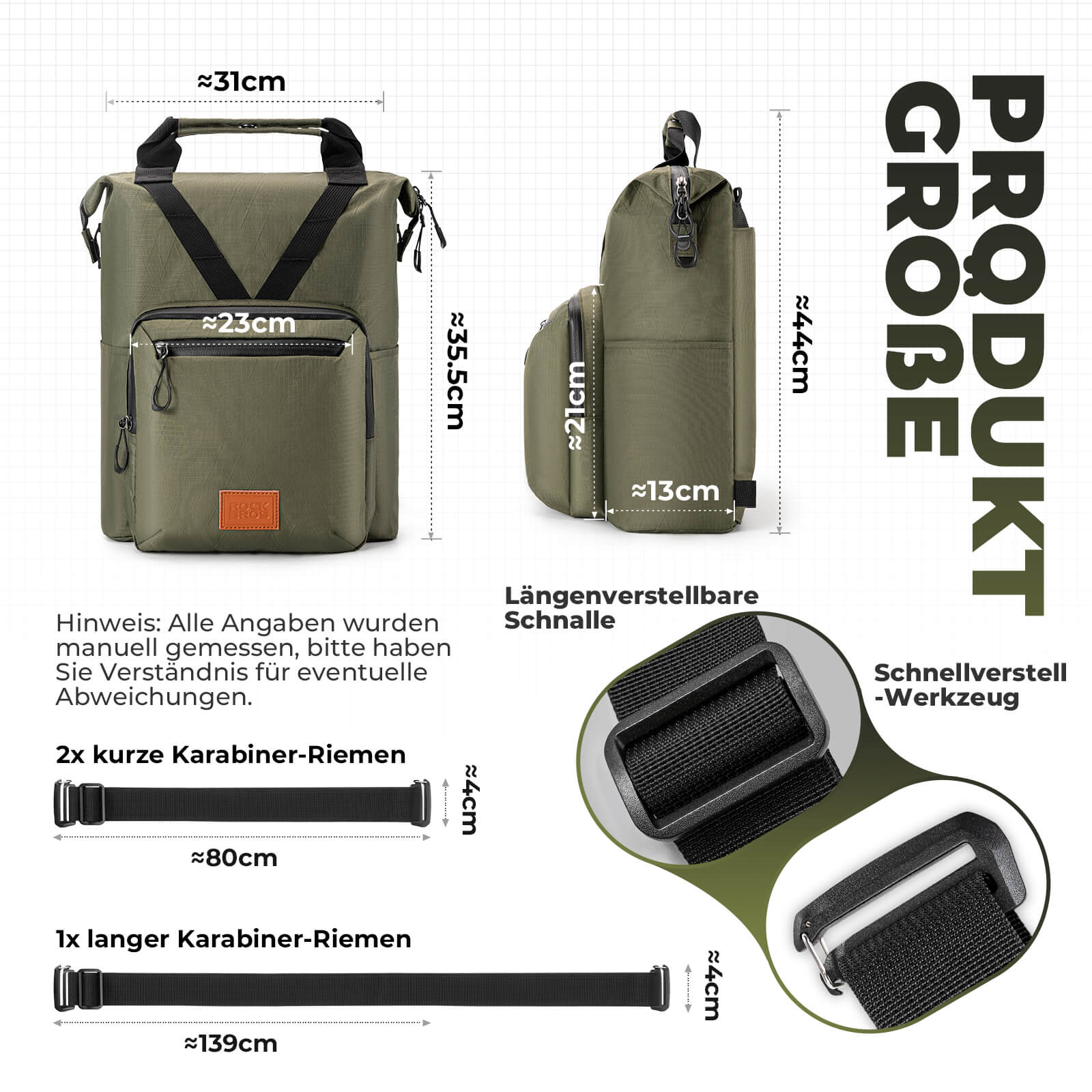 Fahrradtasche Lenkertasche für Brompton 10L+1.5L - Fahrradtaschen ROCKBROS - EU - NooMii