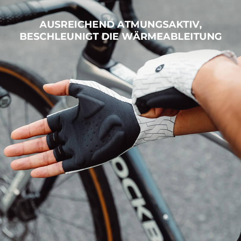 Halbfinger Fahrradhandschuhe Atmungsaktiv Stoßdämpfung Sommer - Fahrradhandschuhe ROCKBROS - EU - NooMii