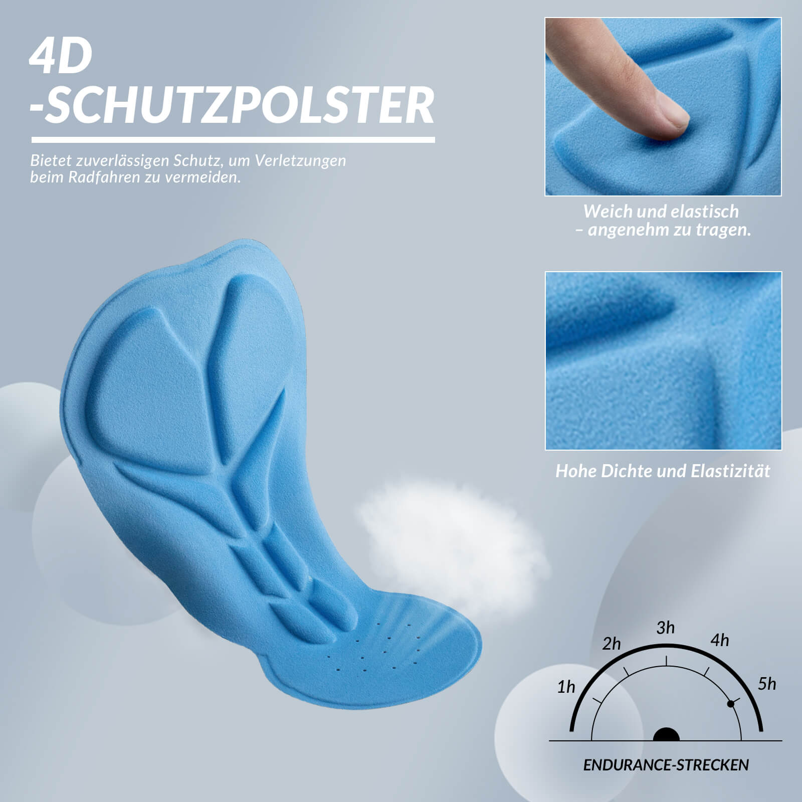 Herren Gepolsterte Fahrradhose Atmungsaktiv Herbst/Frühling - Fahrradhose ROCKBROS - EU - NooMii