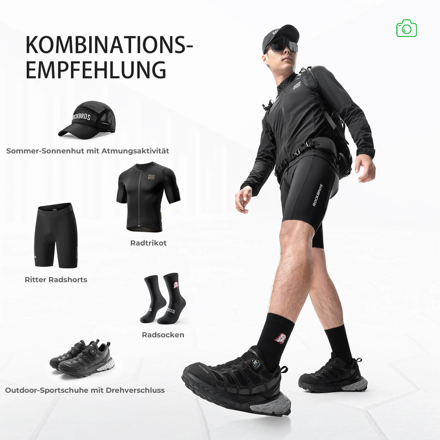 Herren Leichte Fahrradjacke Atmungsaktiv Frühling/Sommer - Fahrradjacke ROCKBROS - EU - NooMii
