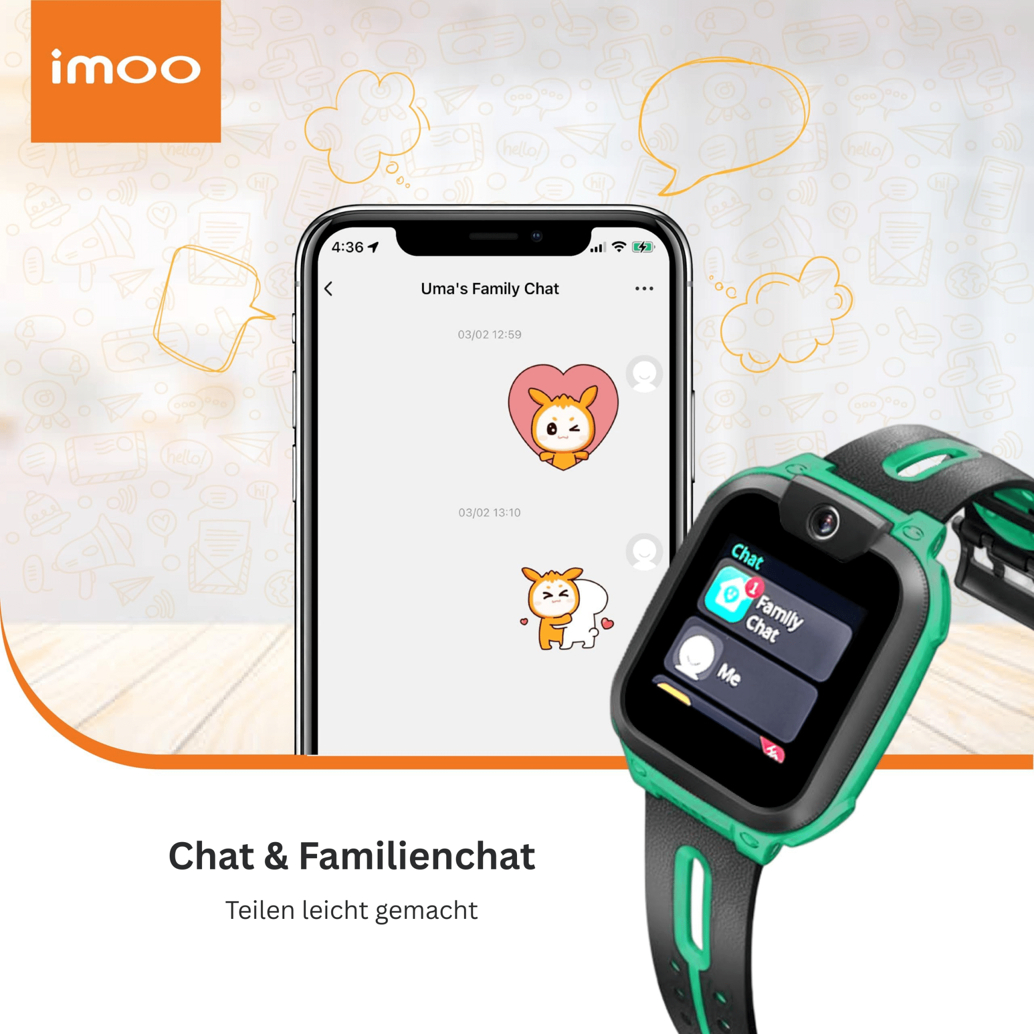 imoo Z1 Kinder - Smartwatch - Smartwatch IMOO - NooMii
