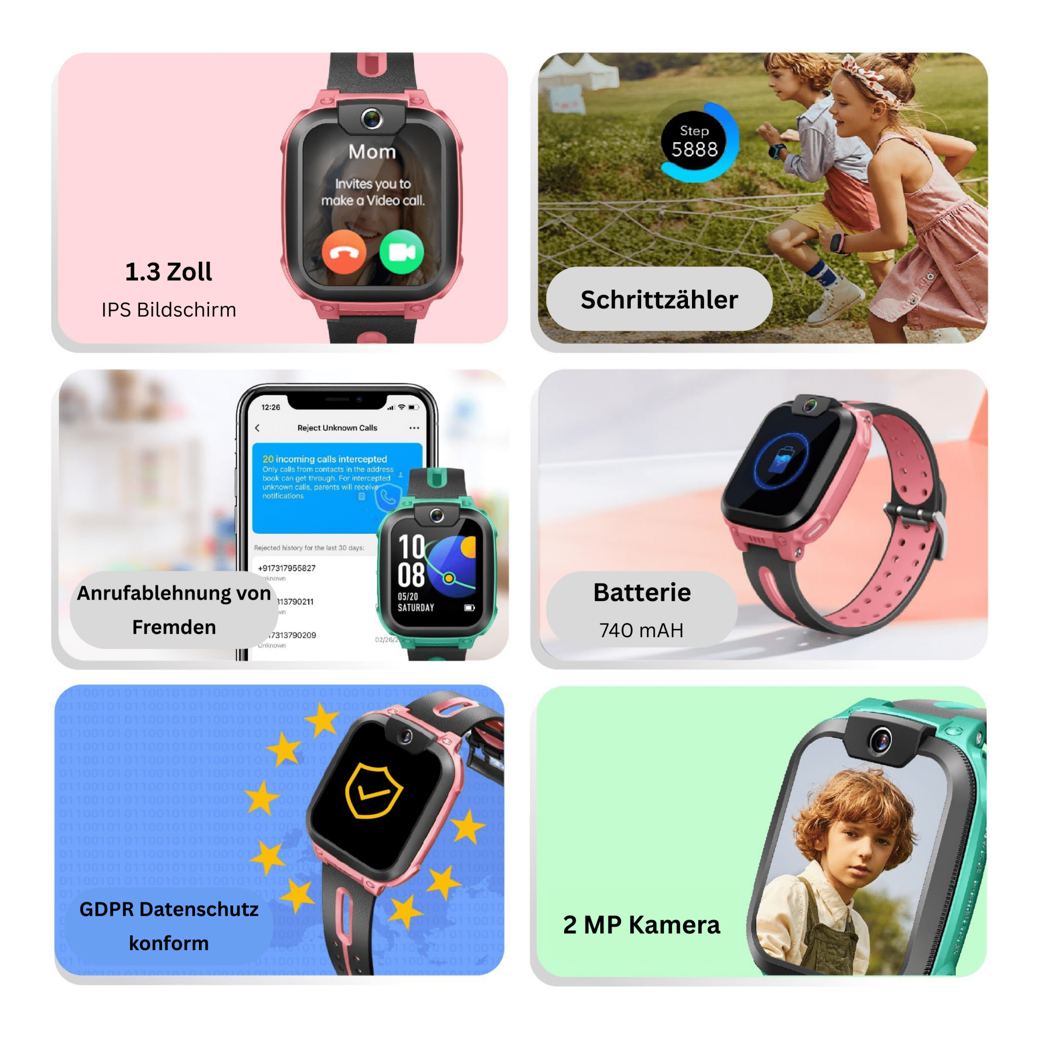 imoo Z1 Kinder - Smartwatch - Smartwatch IMOO - NooMii