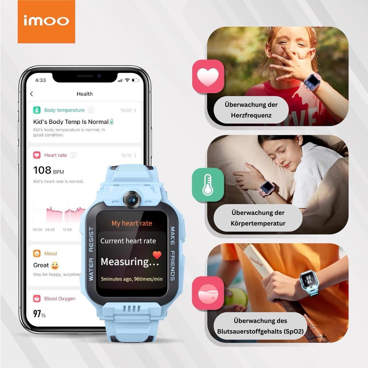 imoo Z7 Kinder - Smartwatch - Smartwatch IMOO - NooMii