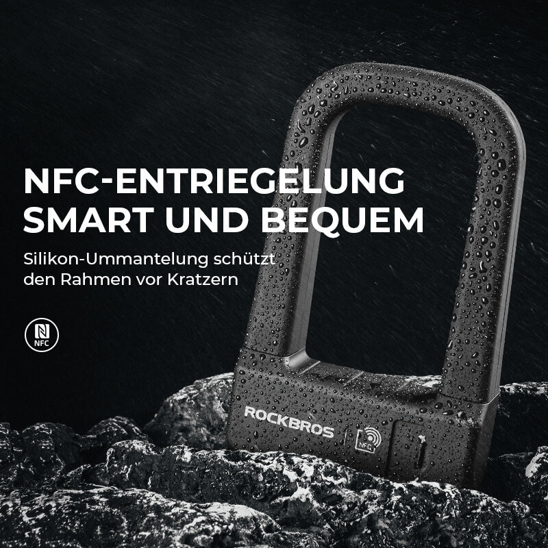 Intelligentes NFC Fahrradschloss Wasserdicht - Fahrradschloss ROCKBROS - EU - NooMii
