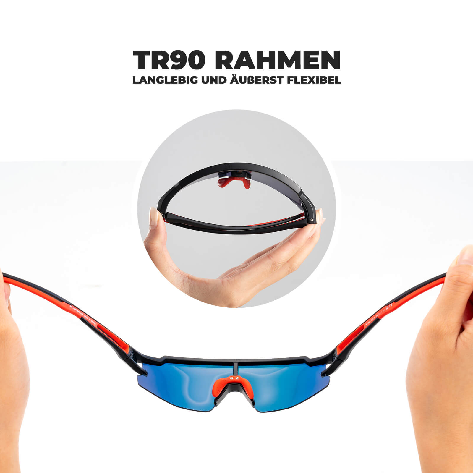 Kinder Fahrradbrille Polarisiert UV400 Schutz - Fahrradbrille ROCKBROS - EU - NooMii