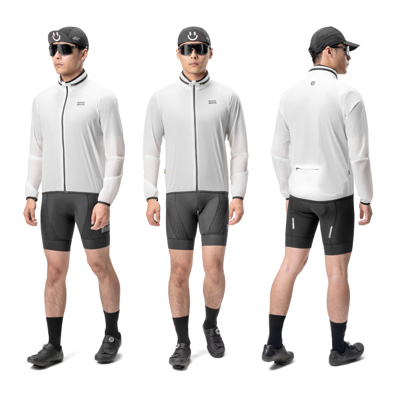 Leichte Fahrradjacke Nachleuchtend Faltbar Sommer Herren/Damen - Fahrradjacke ROCKBROS - EU - NooMii