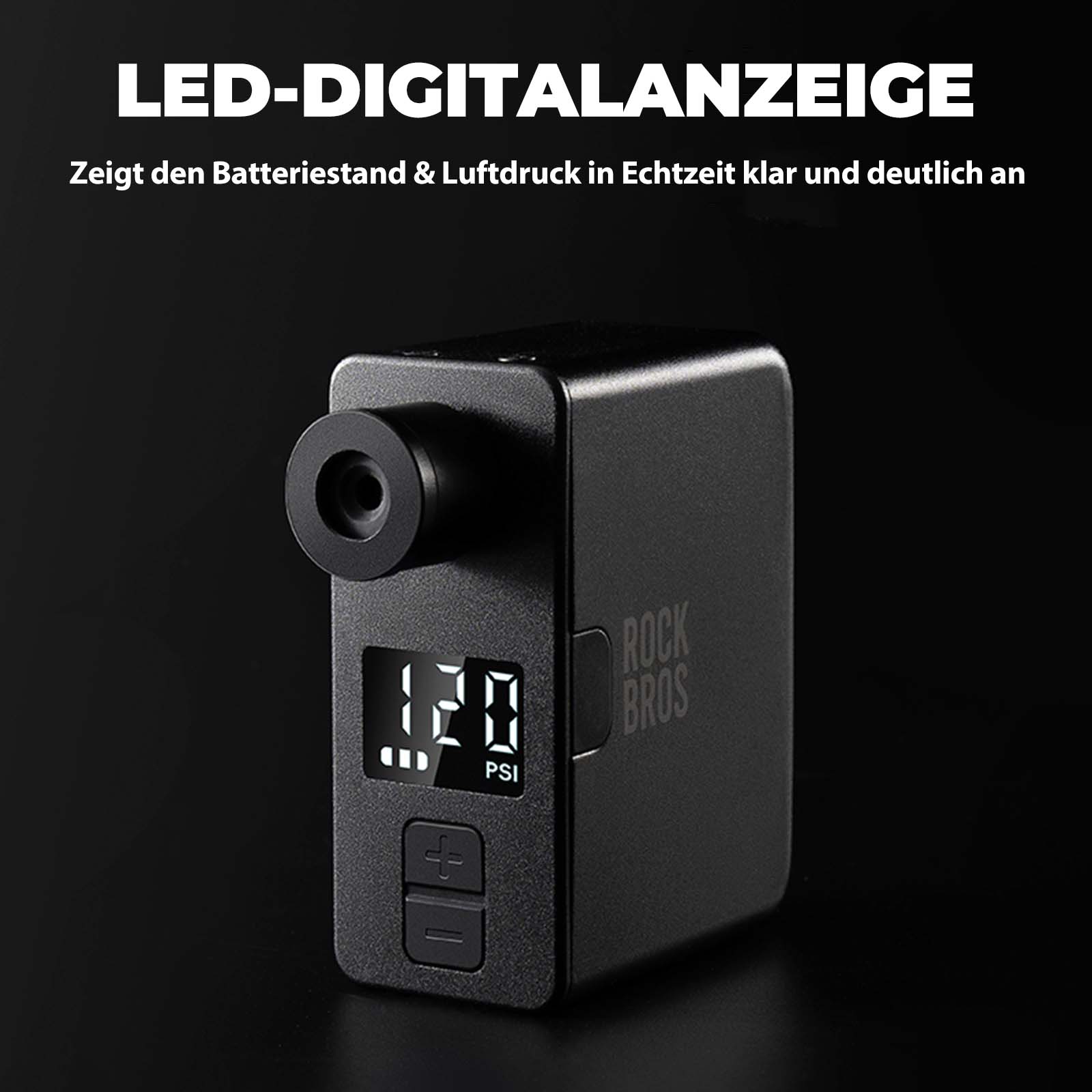 MINI Elektrische Fahrradpumpe AS1 Pro - Fahrrad Luftpumpen ROCKBROS - EU - NooMii