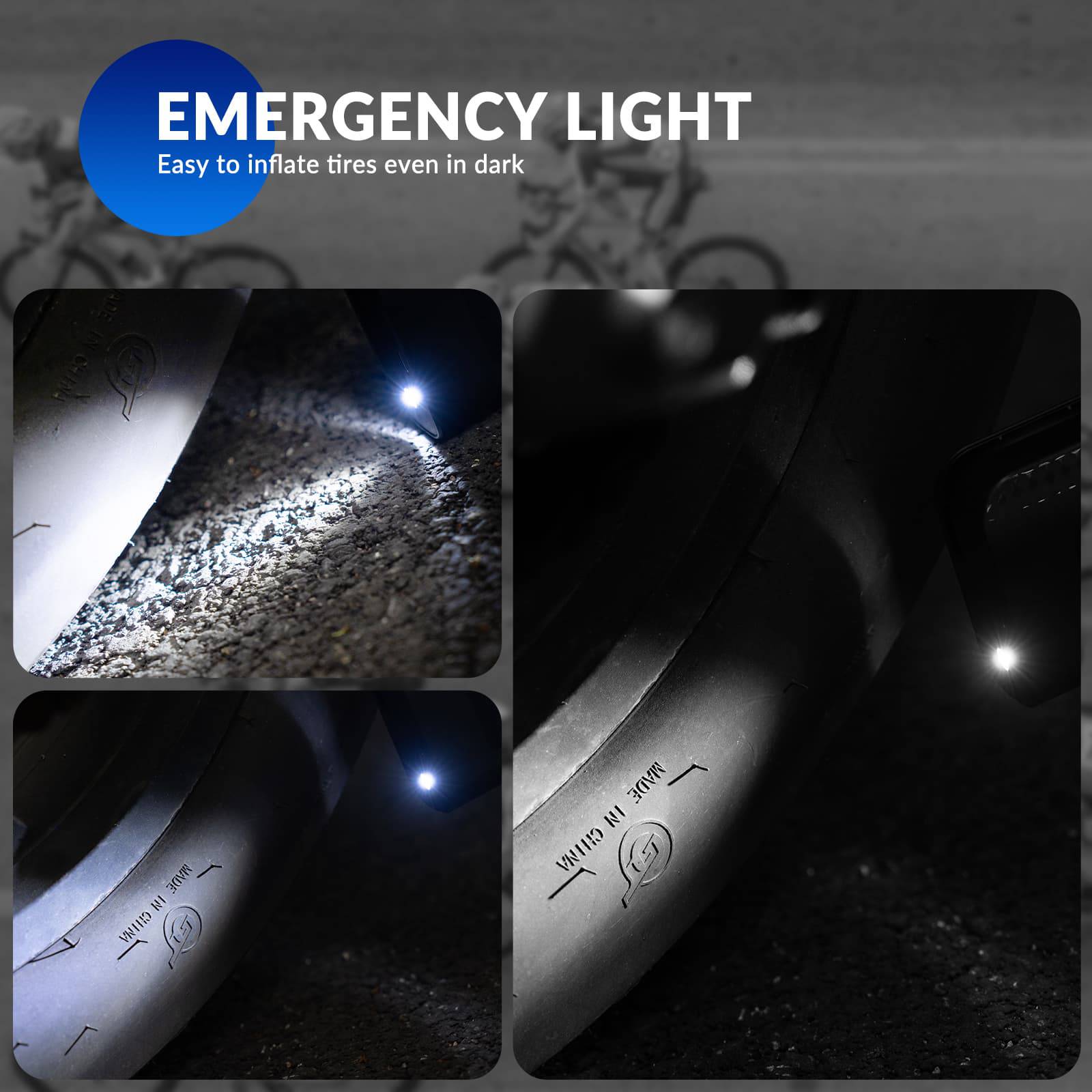 Mini Elektrische Luftpumpe 7 - 150PSI 5 Modi - Fahrrad Luftpumpen ROCKBROS - EU - NooMii