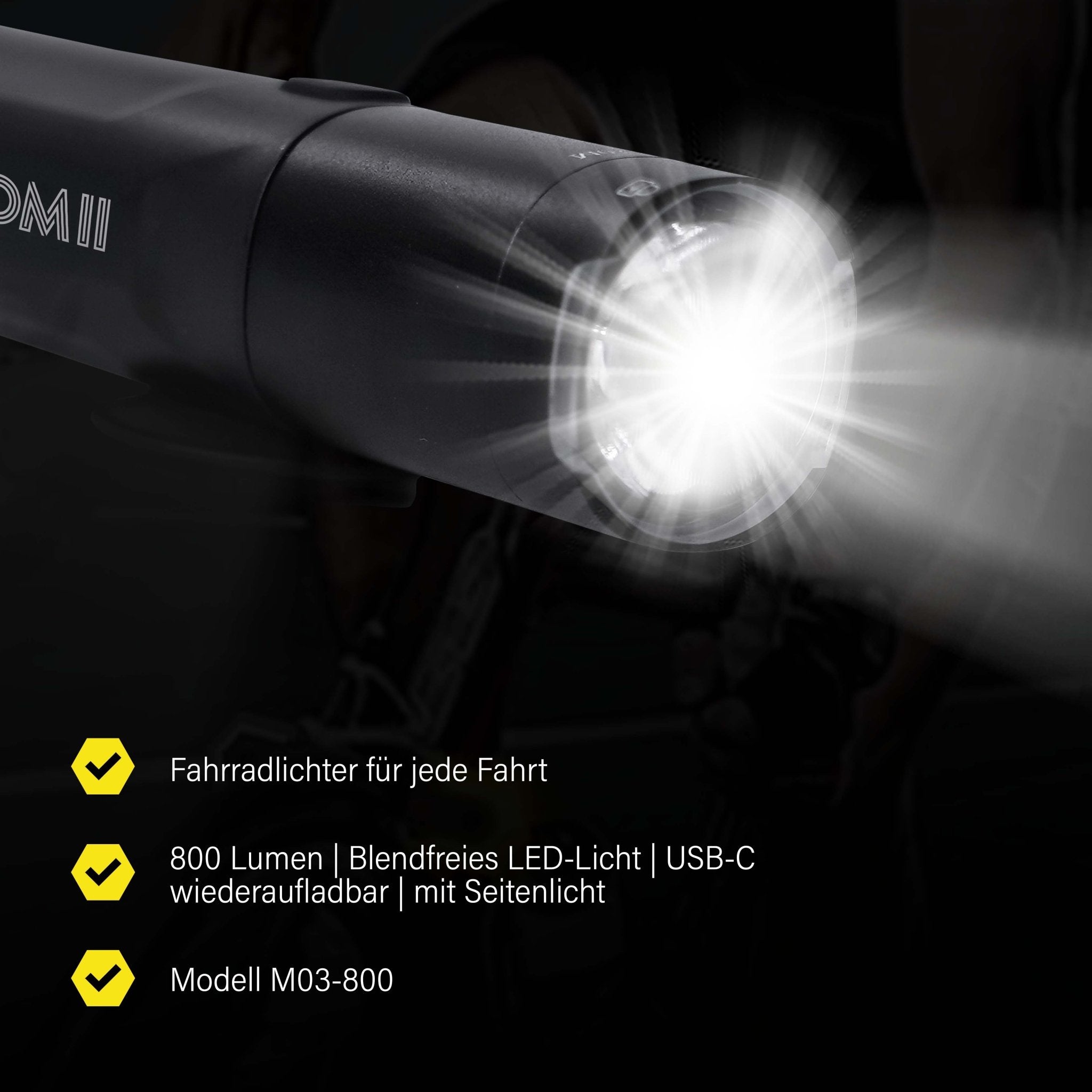 NooMii LED Fahrradlicht NM - M03 - Fahrradzubehör NooMii - NooMii