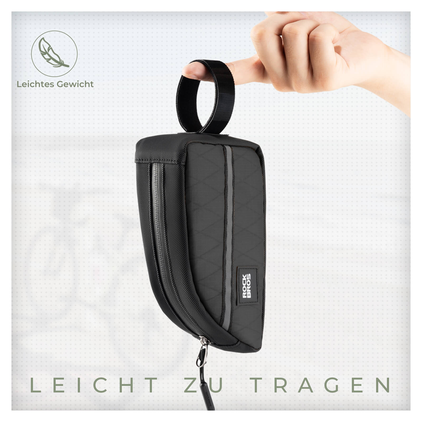 Oberrohrtasche 0,8L Leicht für Klapprad Falträder - Fahrradtaschen ROCKBROS - EU - NooMii