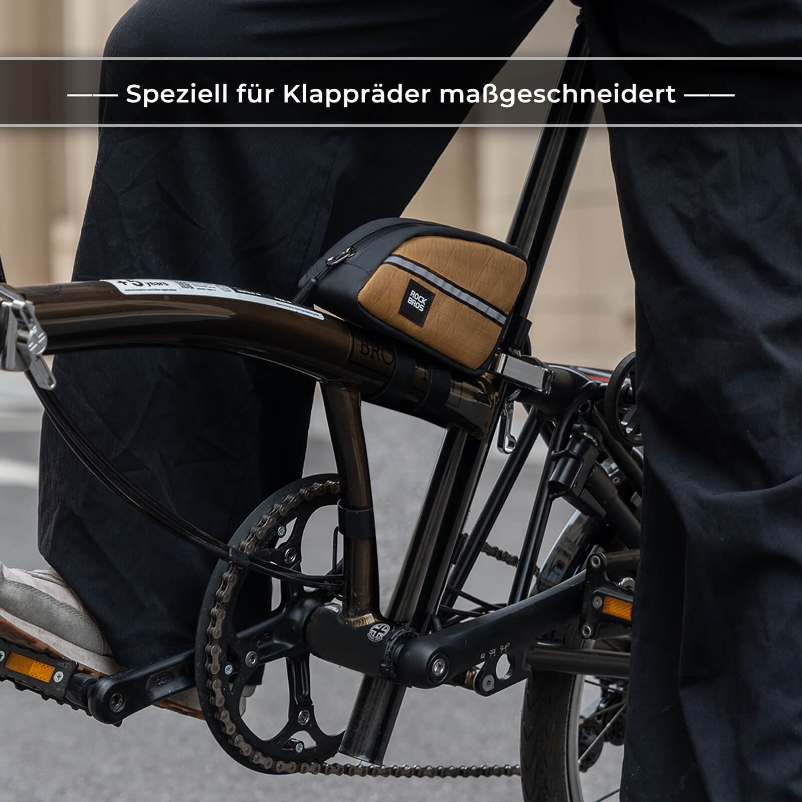 Oberrohrtasche 0,8L Leicht für Klapprad Falträder - Fahrradtaschen ROCKBROS - EU - NooMii