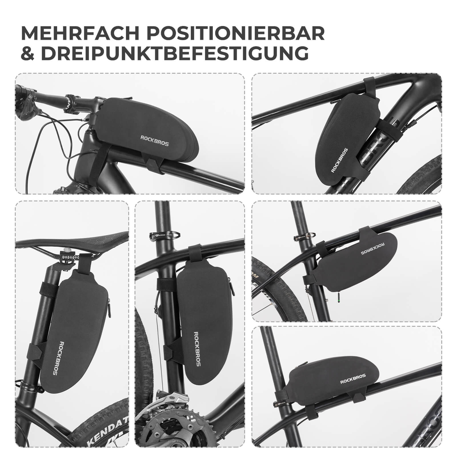 Oberrohrtasche 100% Wasserdicht für Rennrad MTB - Fahrradtaschen ROCKBROS - EU - NooMii