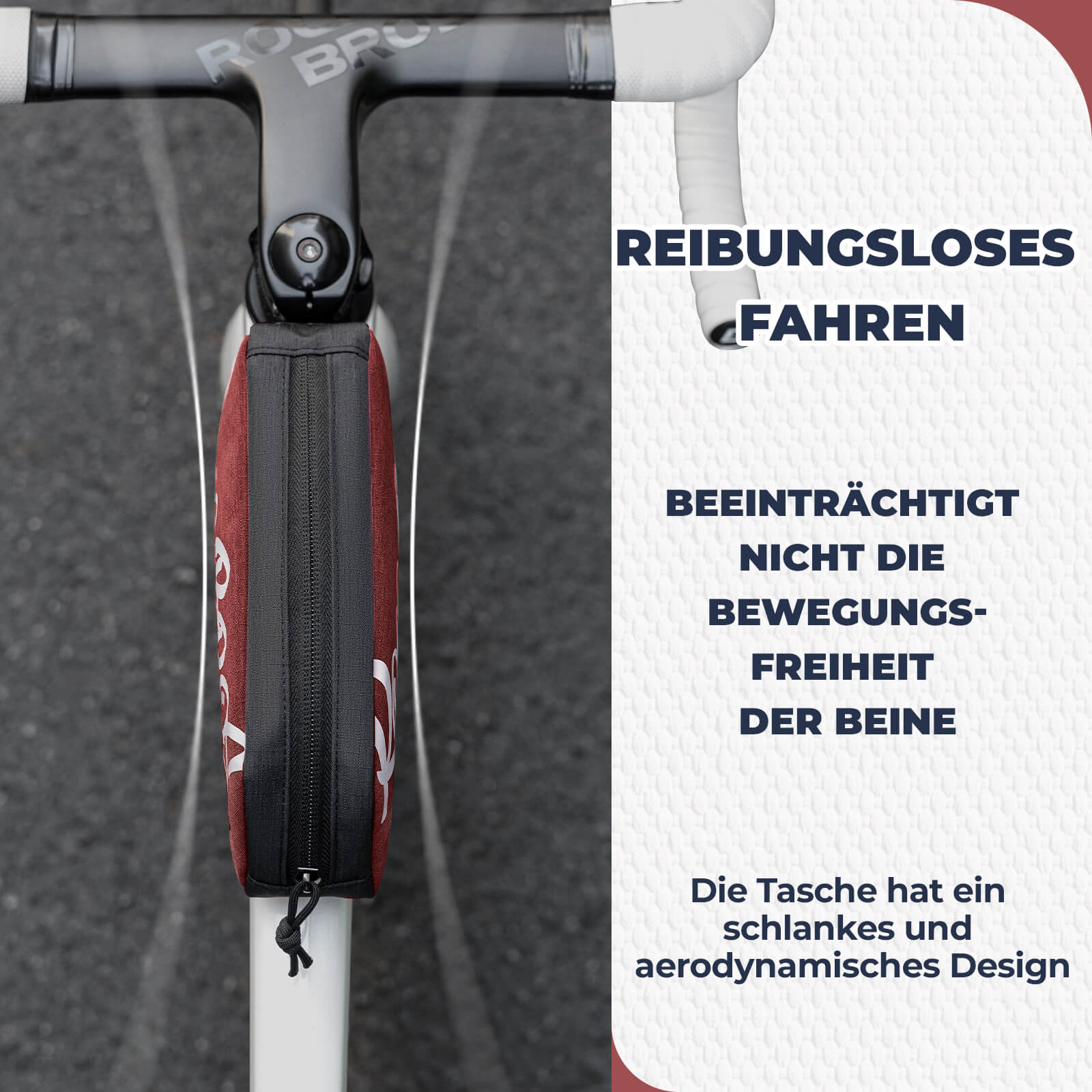 Oberrohrtasche Rahmentasche 0,8L - SketchRide Series - Fahrradtaschen ROCKBROS - EU - NooMii