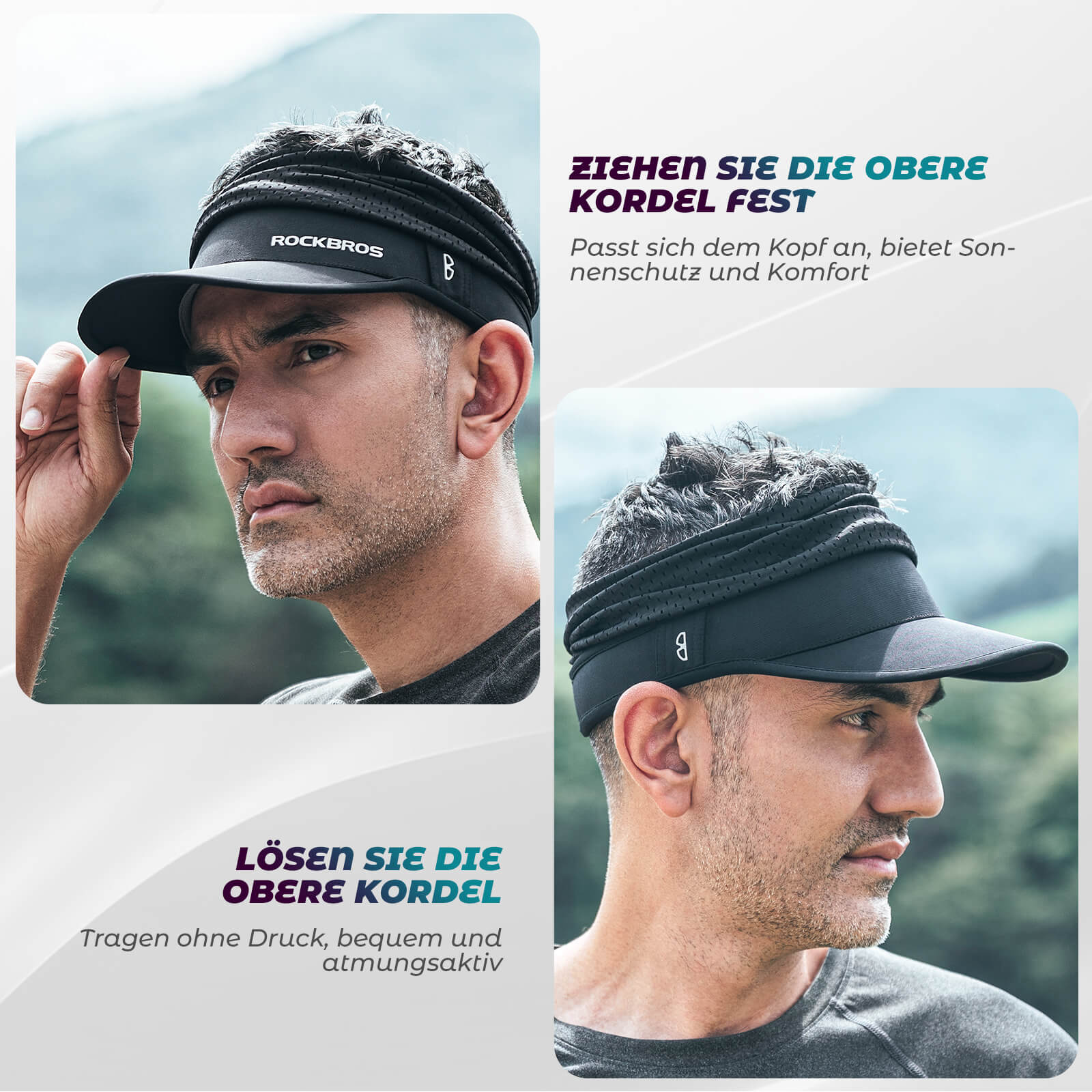 Pferdeschwanz Kappe UV - Schutz Sommer Unisex - Fahrrad Mütze ROCKBROS - EU - NooMii